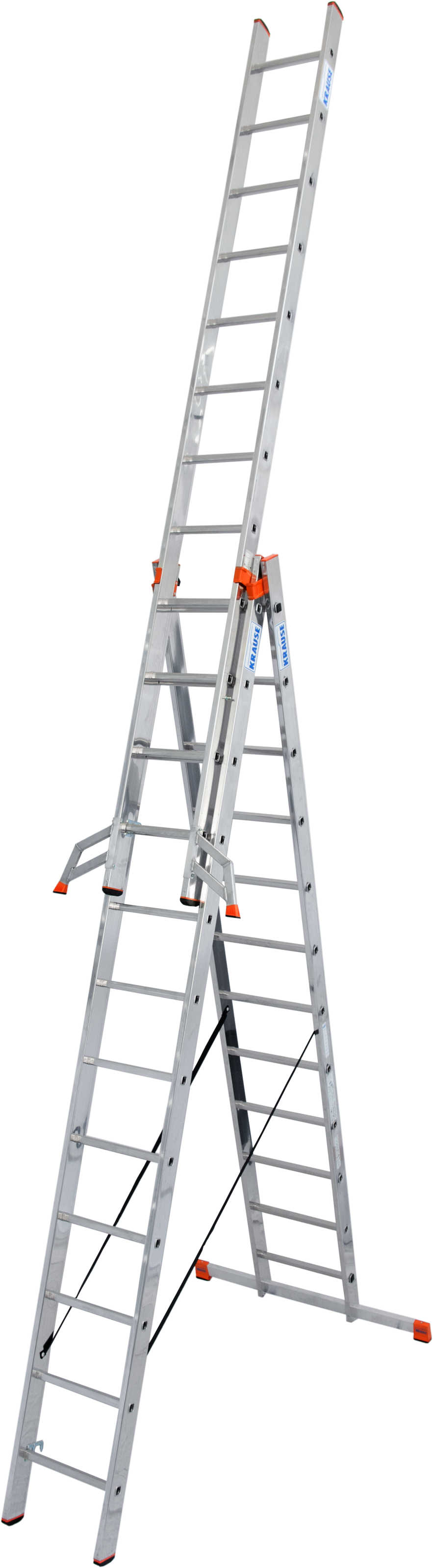 Krause Vielzweckleiter »Tribilo« mit Leiternspitzen in grau, Größe B/H/L: 48 cm x 360 cm x 360 cm
