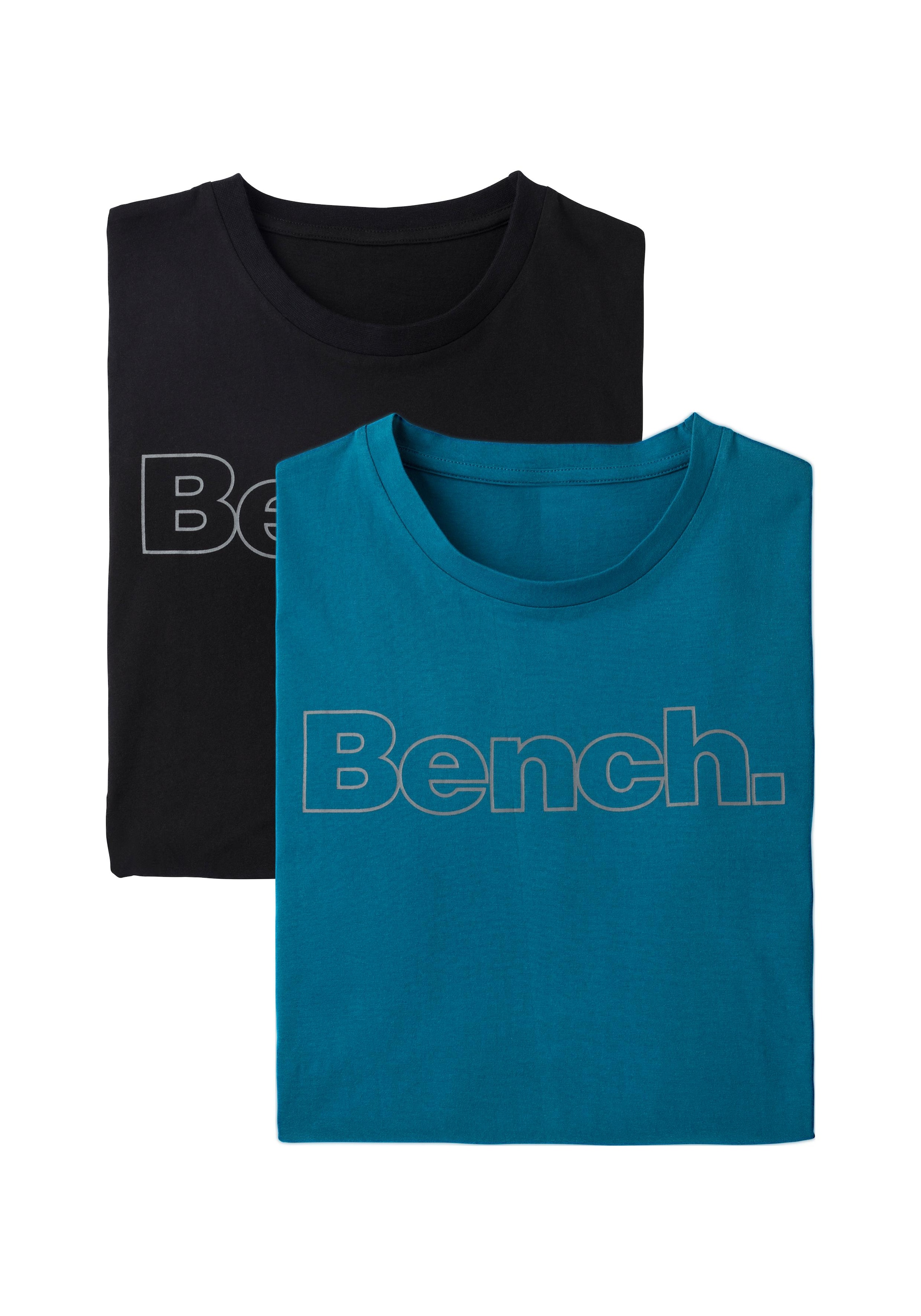 Bench. Loungewear Langarmshirt, (2 tlg.), mit Bench. Print vorn