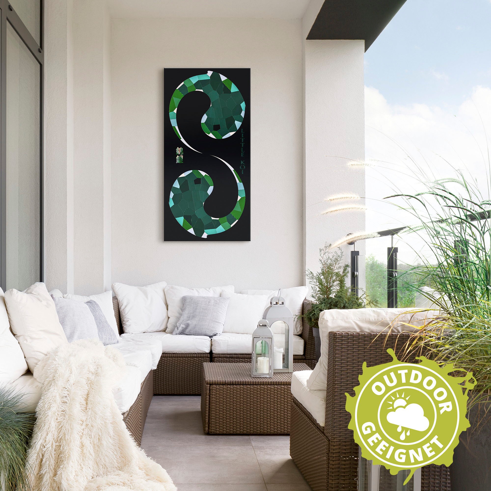 Artland Wandbild »Yin und Yang - Koi Karpfen«, Spirituelle Bilder, (1 St.), als Alubild, Leinwandbild, Wandaufkleber oder Poster in versch. Größen
