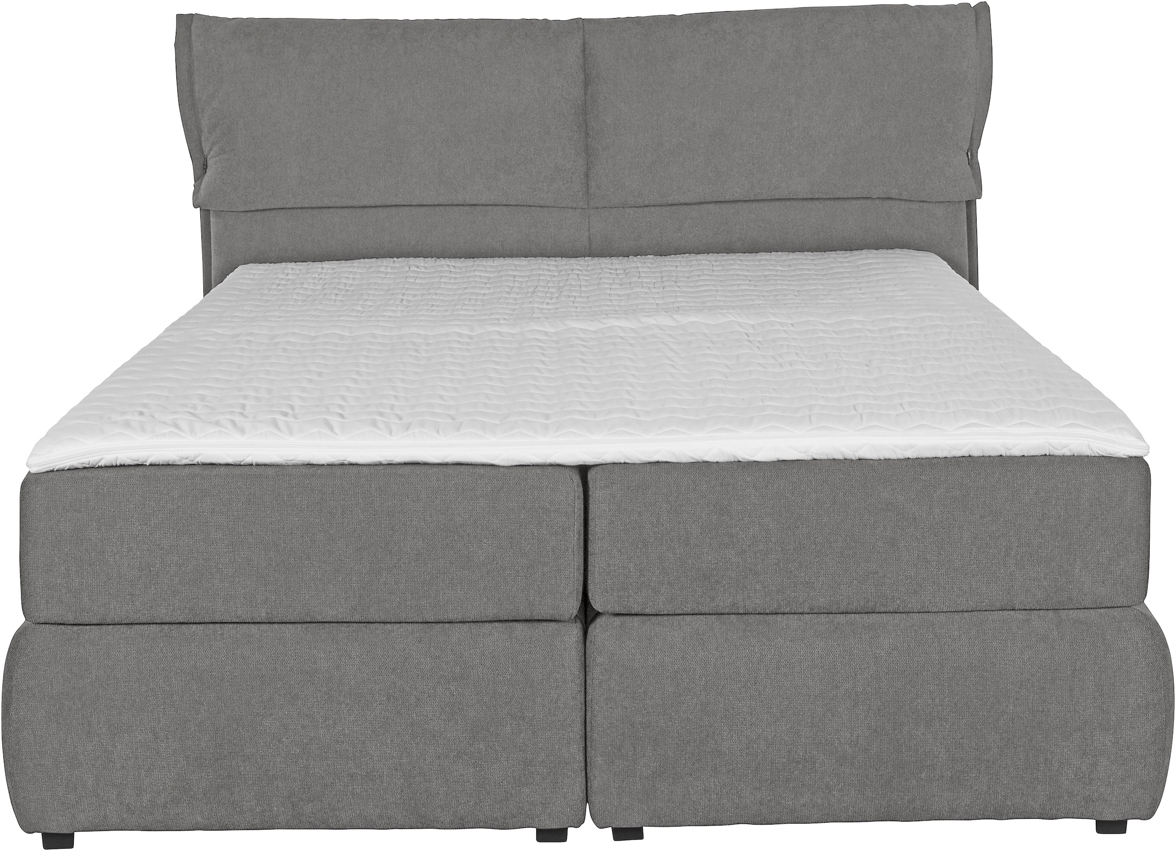 andas Boxspringbett »Jenson«, in 4 Farben, 4 Breiten, 3 Matratzenarten in 2 Härtegraden, Topper