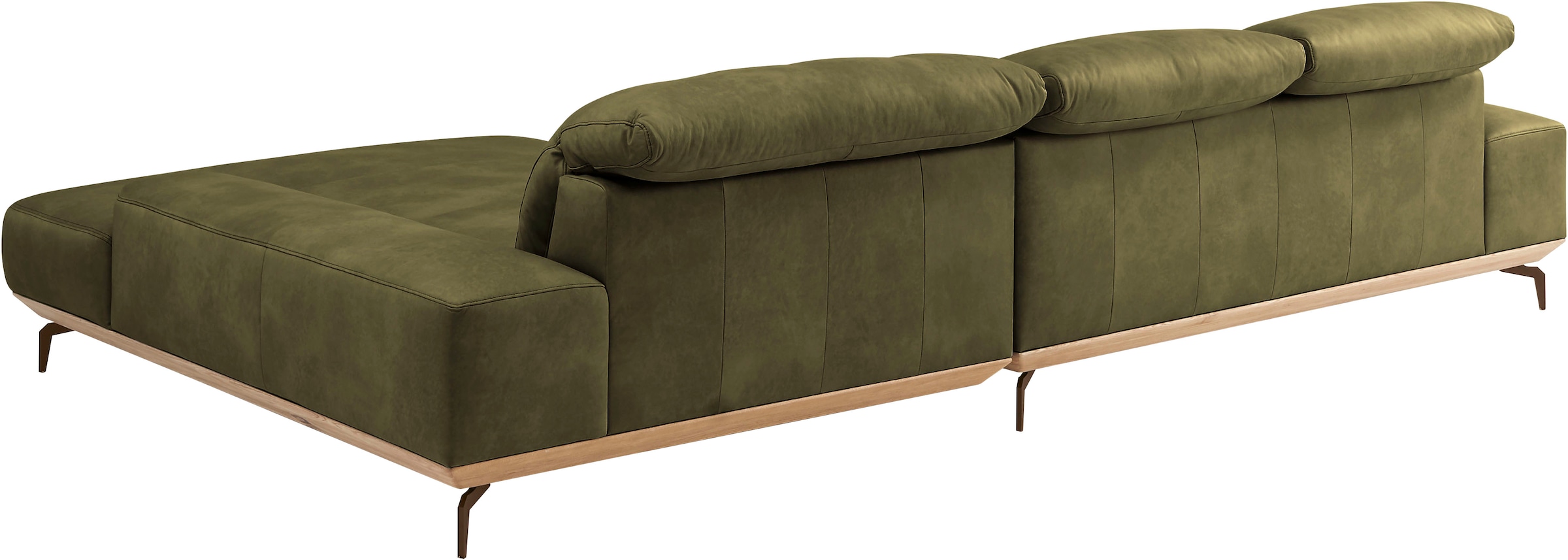 Musterring Wohnlandschaft »MR 2490«, Bronze-Fuß, Sitzhöhe 48cm, wahlweise mit Funktionen, Maße 342 x 207 cm