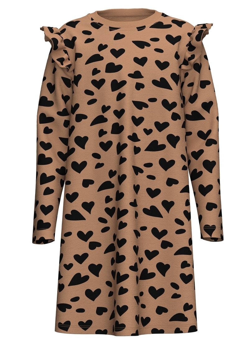 Trigema Jerseykleid »TRIGEMA Kleid mit Rüschen und Herzmotiv« 1 tlg.