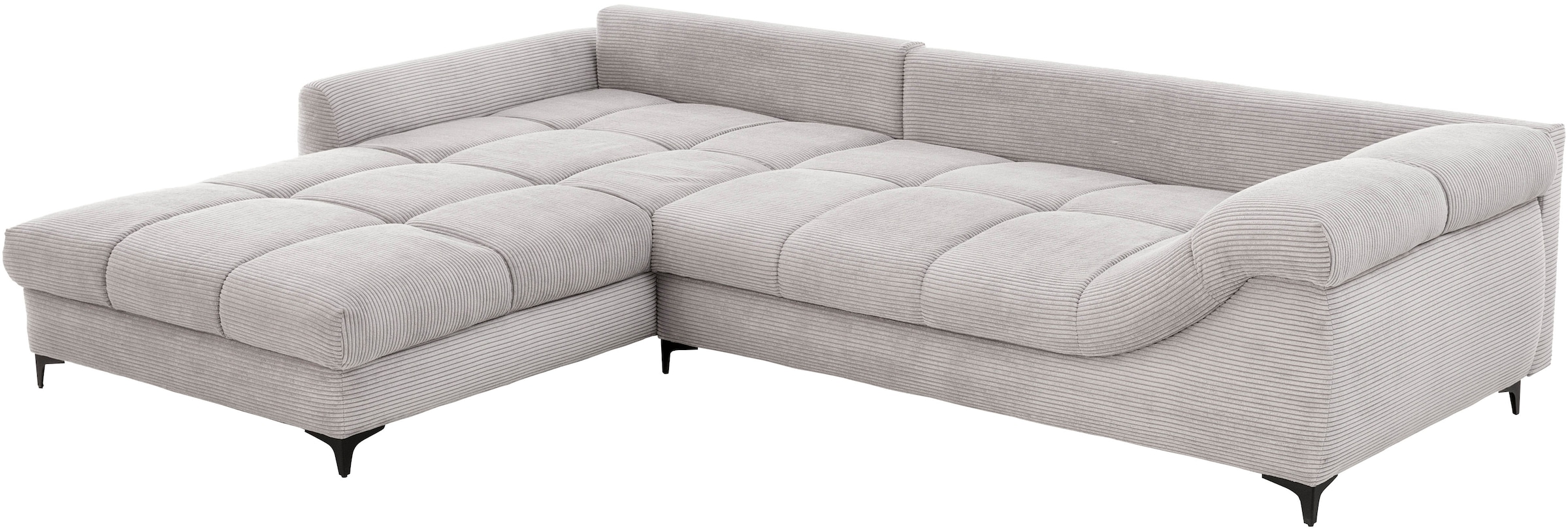 Mr. Couch Ecksofa »Ronaldo, L-Form, wahlweise mit Kaltschaum«, mit Kaltschaum, bis 140 kg pro Sitzplatz belastbar