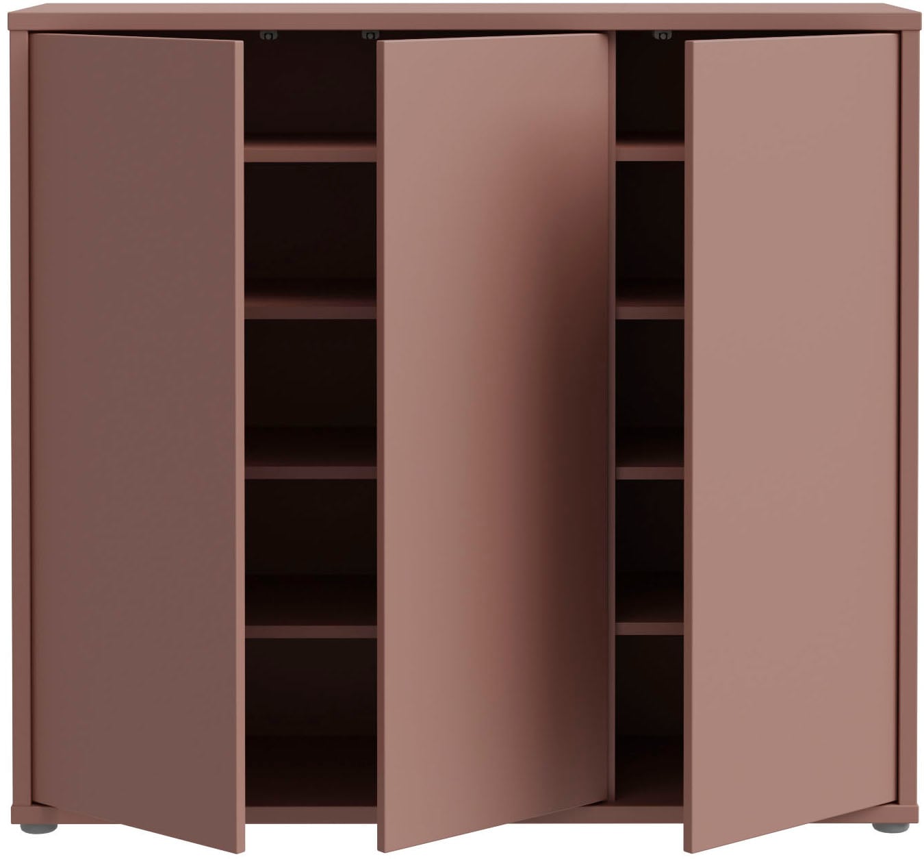 FORTE Schuhschrank »Alice Springs«, (B/H/T 109,2/99,1/34,9 cm), Stauraumschrank, Mehrzweckschrank, grifflose Front, Push to open