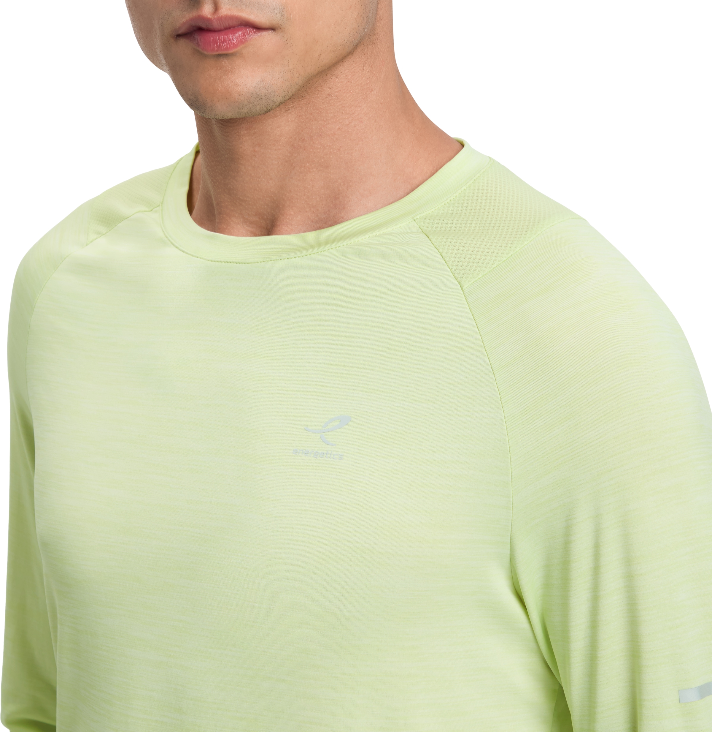 Energetics Laufshirt »HE.-LANGARMSHIRT AILO LS M« Langarm, atmungsaktive Mesheinsätze, mit Rundhalsausschnitt
