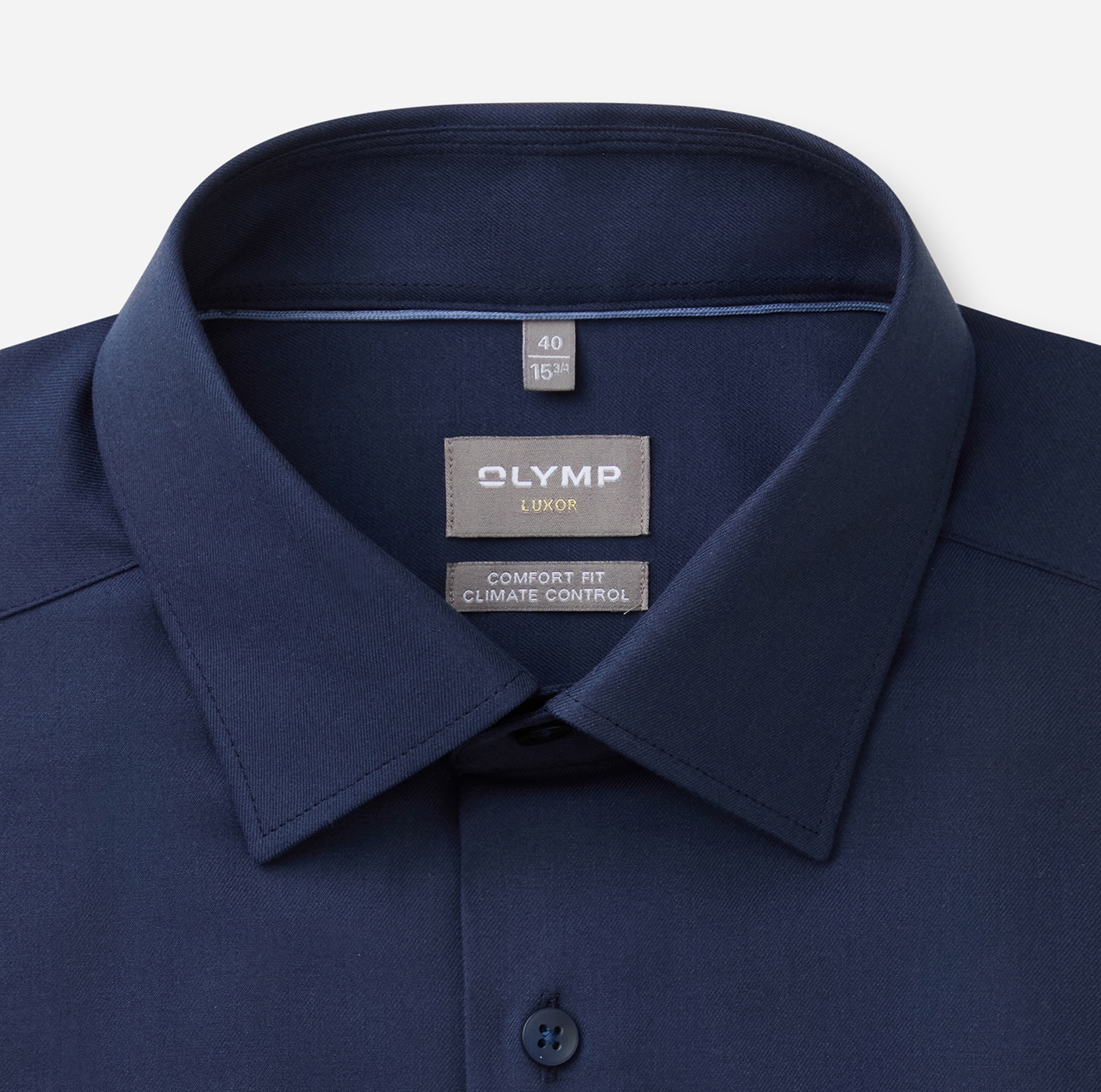 OLYMP Langarmhemd »Luxor« comfort fit, Businesshemd, New-Kentkragen, unifarben