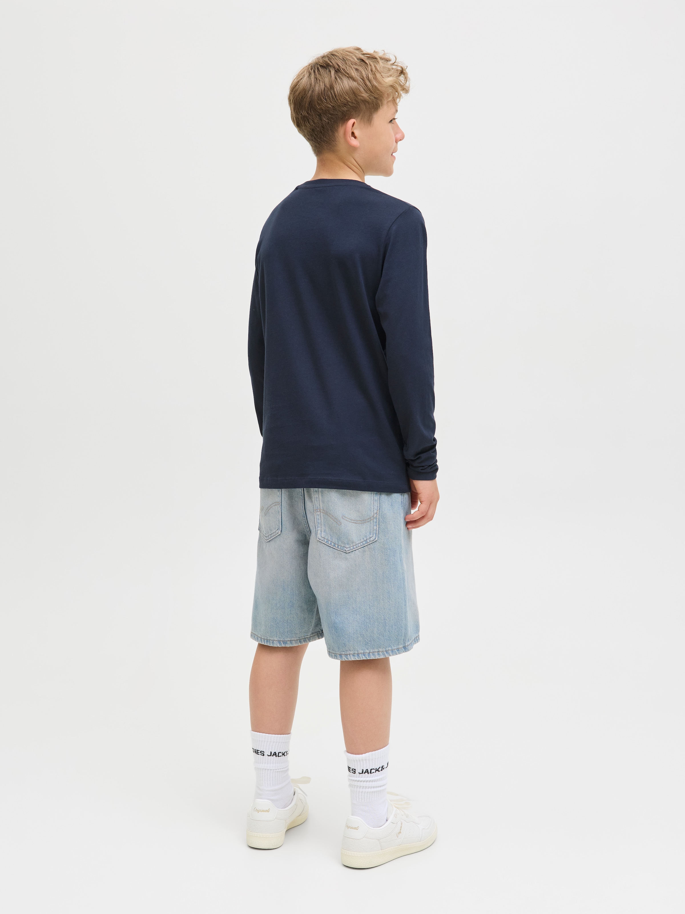 Jack & Jones Junior Langarmshirt »JJGEPLAS TEE LS CREW NECK JNR«