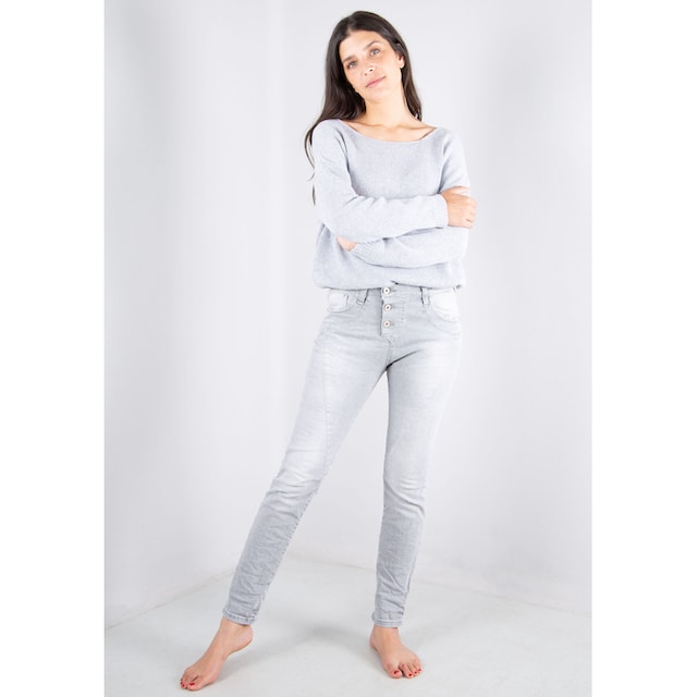Please Jeans 5-Pocket-Jeans »P78A«, lässige Boyfriend Jeans in leichter Crinkle Optik & krempelbaren Bein im OTTO Shop