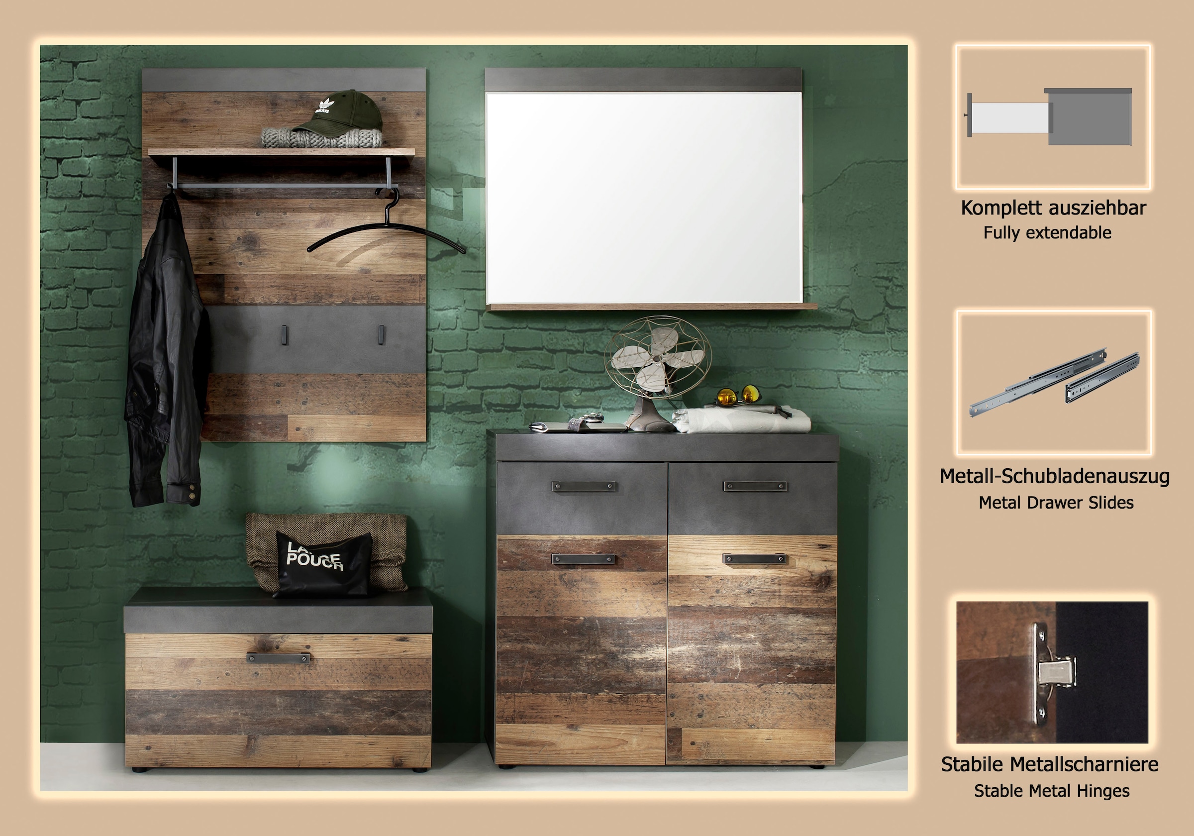 INOSIGN Garderoben-Set »Ilana« Set, 4 Stk. tlg.