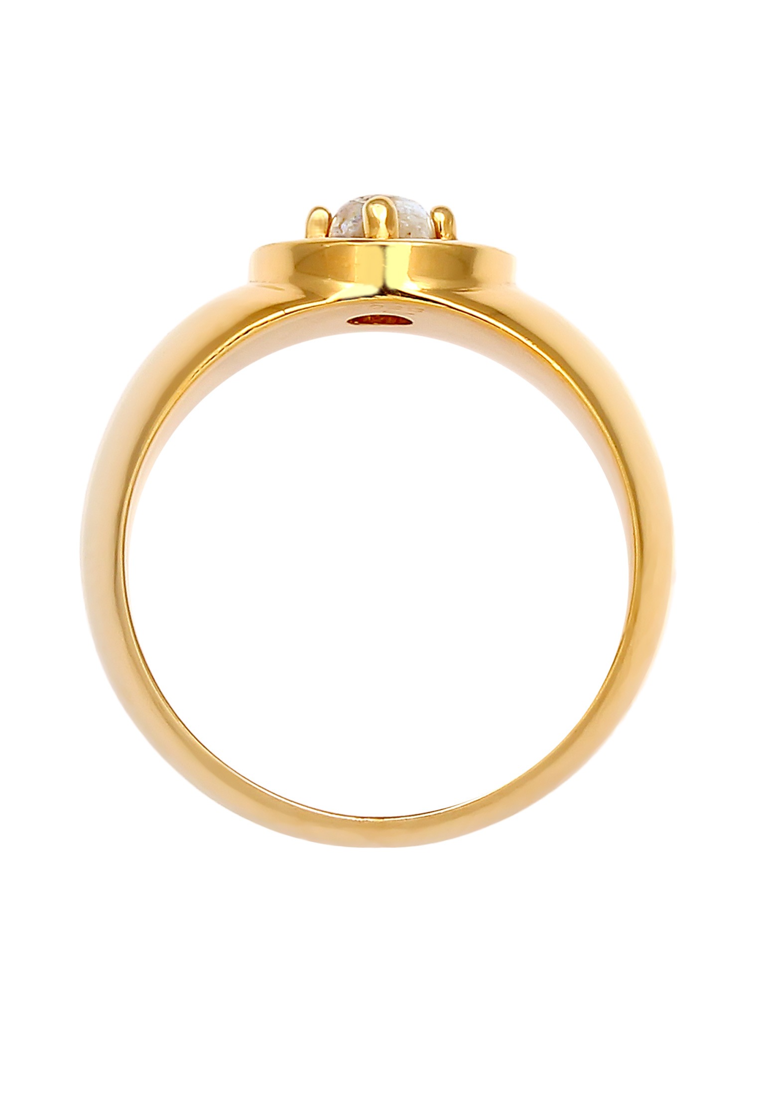 Elli Premium Siegelring »Ring Siegelring Labradorit Krappenfassung Kreuz Vintage 925 Sterling Silber«