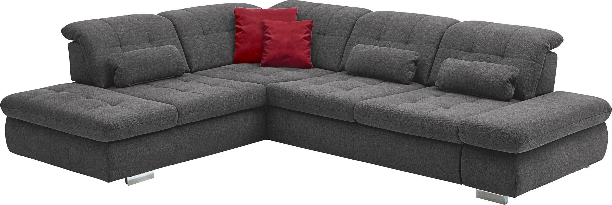 Die PlanBar Ecksofa »MP-IN17004 L-Form« wahlweise mit Bettfunktion, Sitztiefen- und Kopfteilverstellung