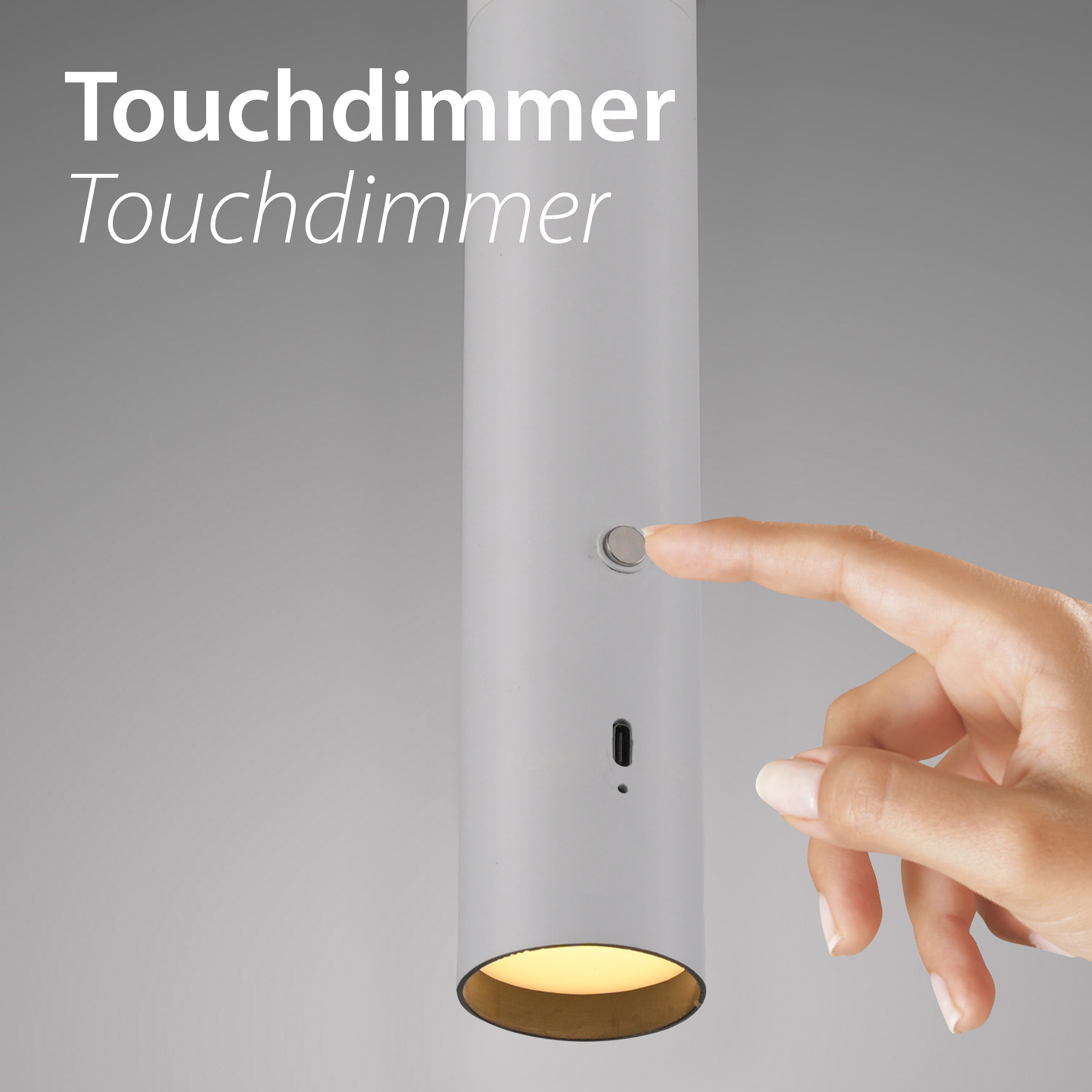 JUST LIGHT Pendelleuchte »ATTACH« LED-Modul 1 Stk. Warmweiß Akkuleuchte