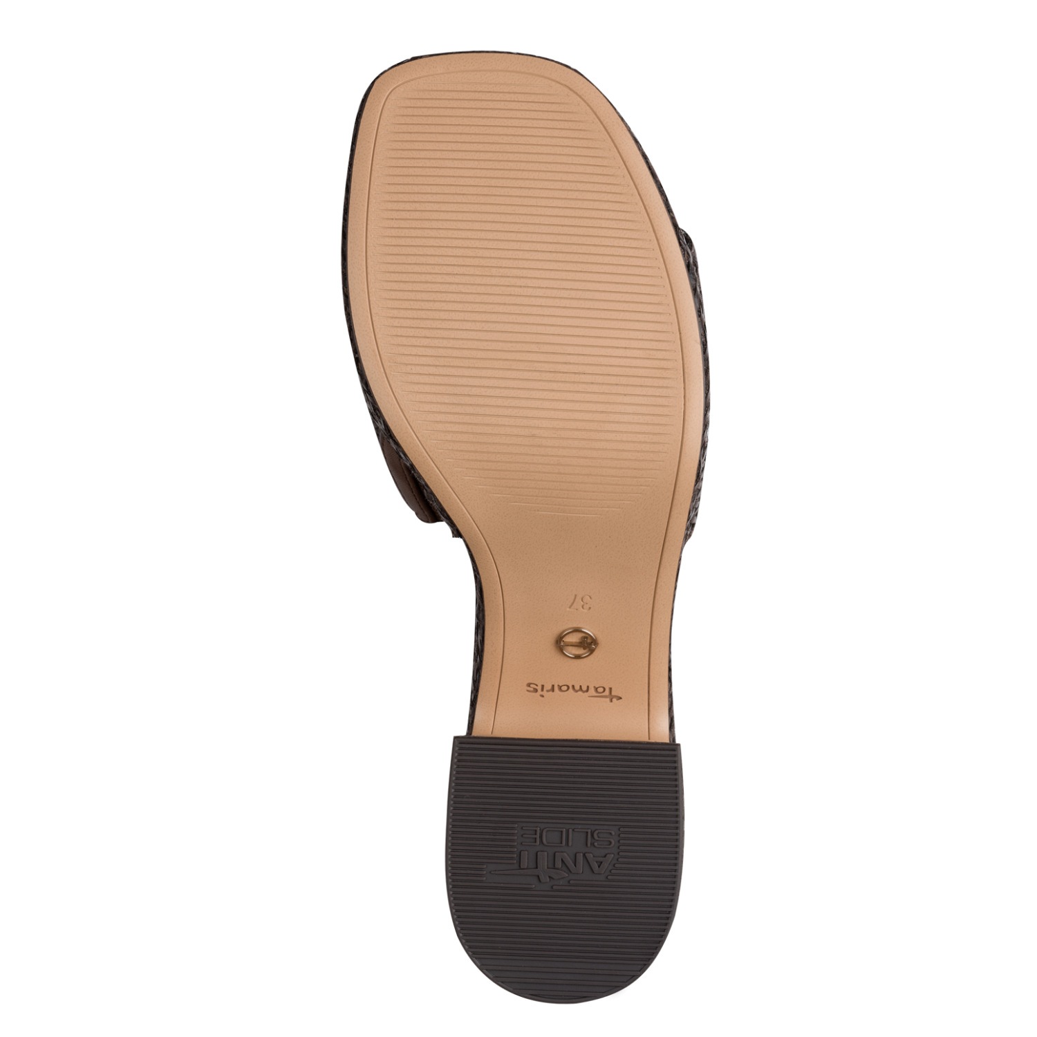 Tamaris Pantolette  Blockabsatz, Plateau, Sommerschuh in trendiger Flechtoptik