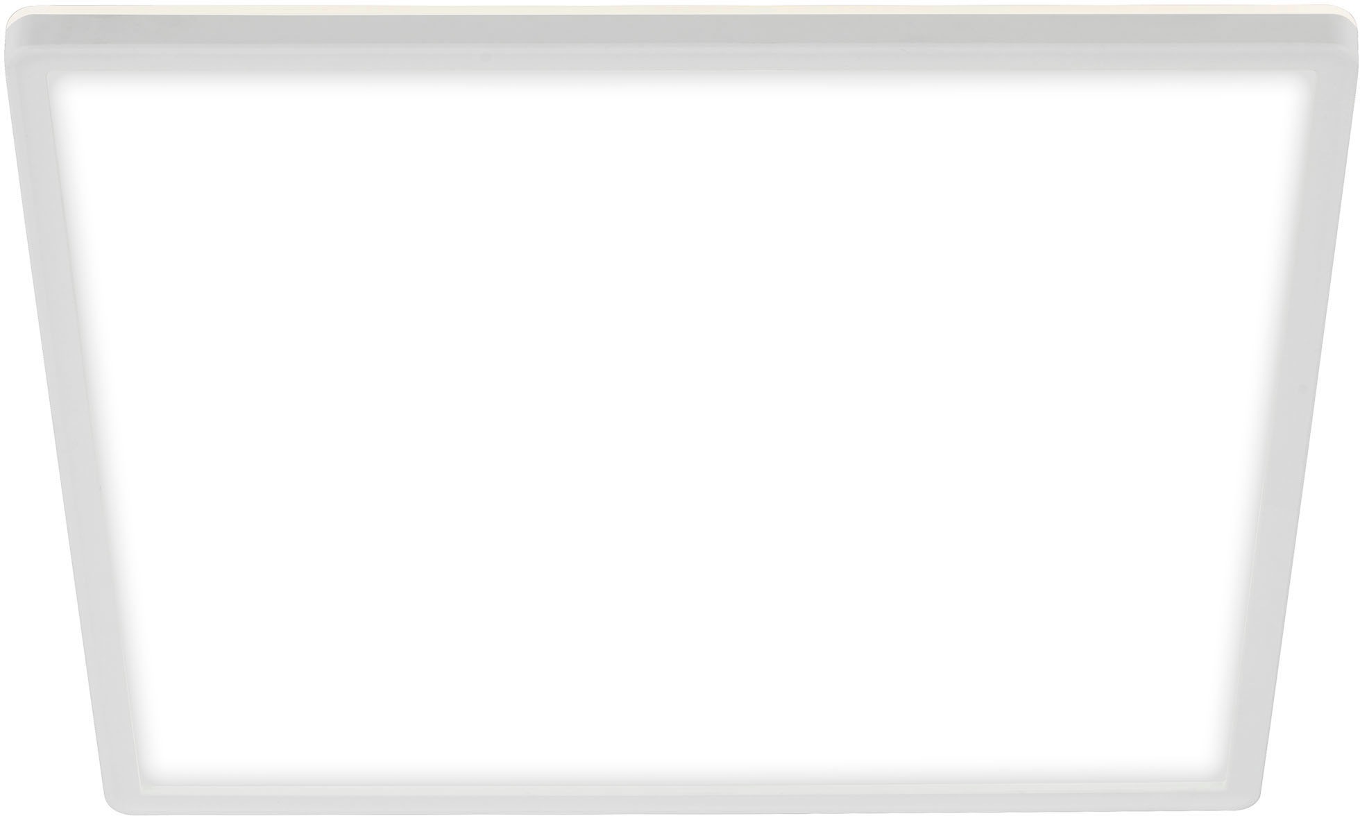 Briloner Leuchten LED Panel »7156416 SLIM«, Leuchtmittel LED-Board | LED fest integriert, Deckenlampe, 29,3x29,3x2,8cm, Weiß, 18W, Wohnzimmer, Schlafzimmer