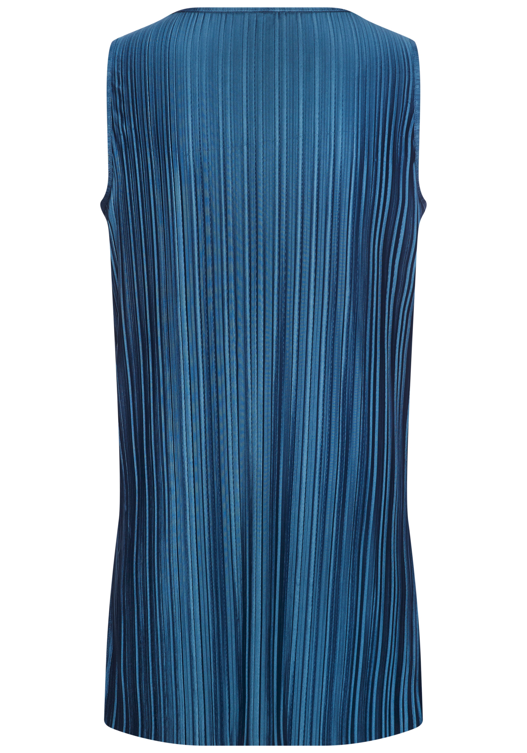 LASCANA Longtop aus schimmernder Ware mit Plisseefalten