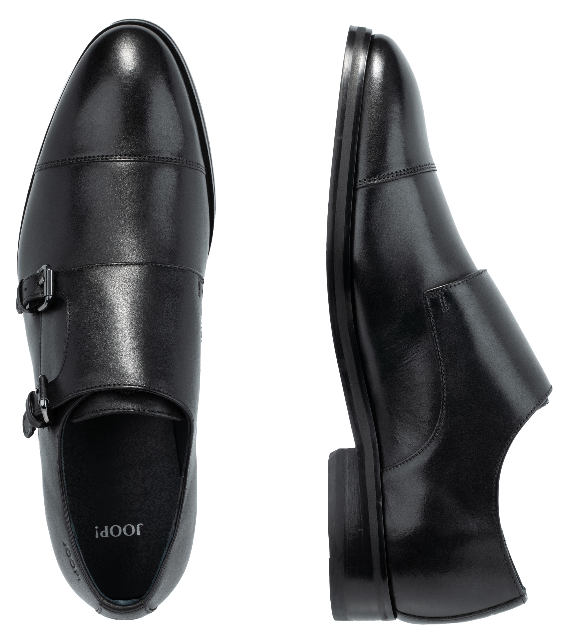 JOOP! Slipper »pero kleitos monk lace up mc2«, Business Schuh, Anzugschuh, Monk mit Lederinnensohle