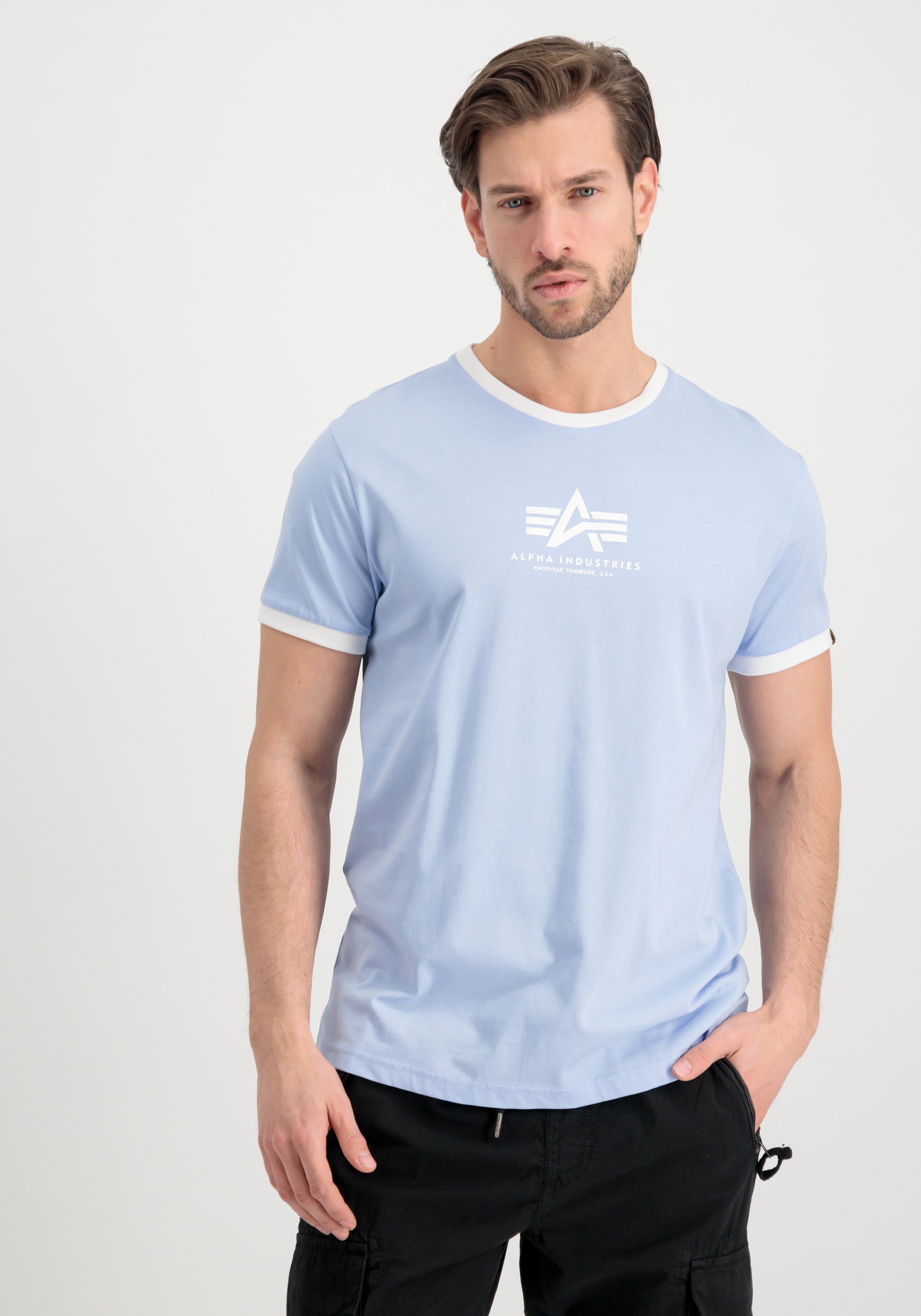Alpha Industries T-Shirt »Alpha Industries Men - T-Shirts Basic T Contrast  ML« online bestellen bei OTTO