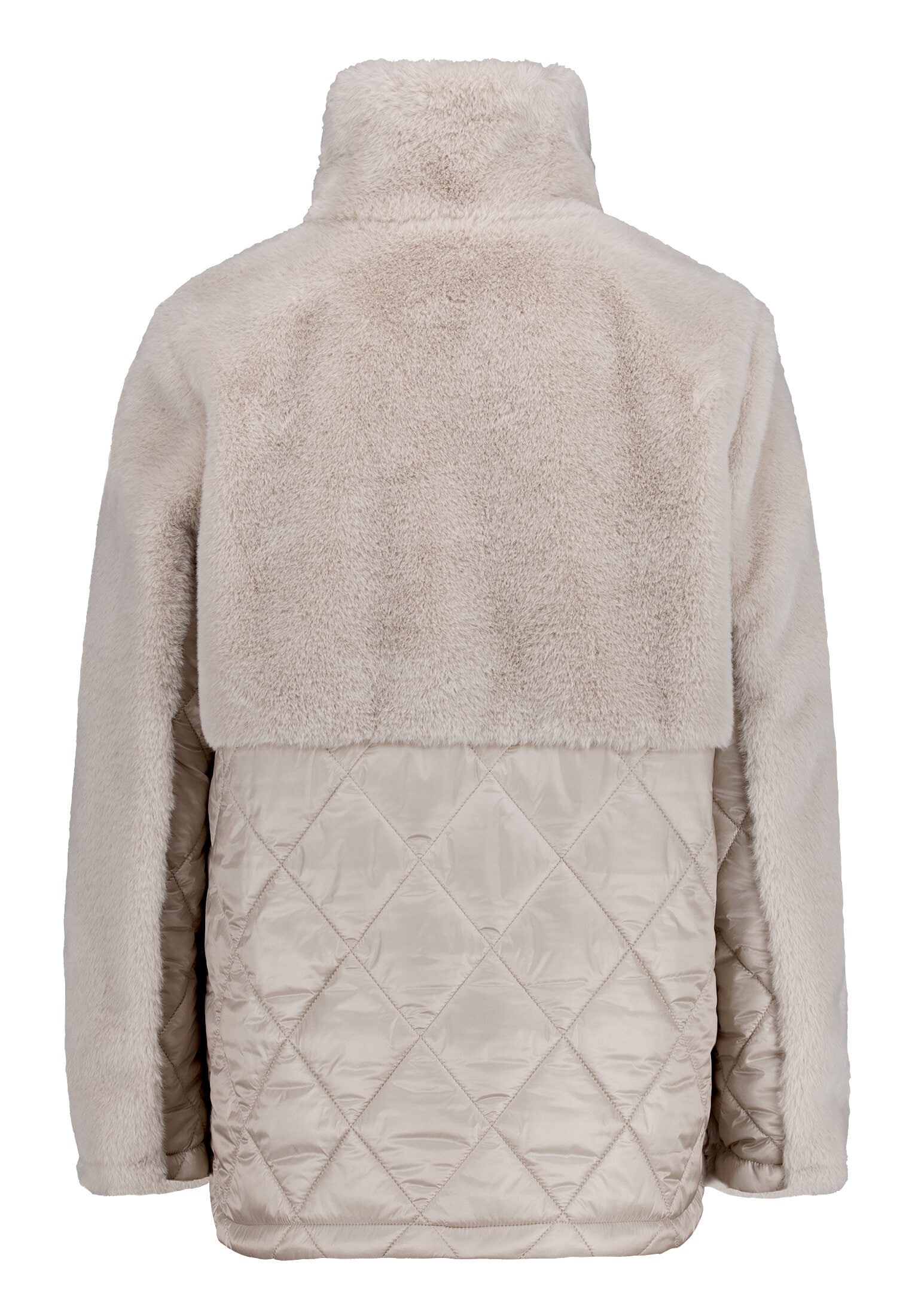 Amber & June Plüschjacke »Plüschjacke mit Stehkragen«