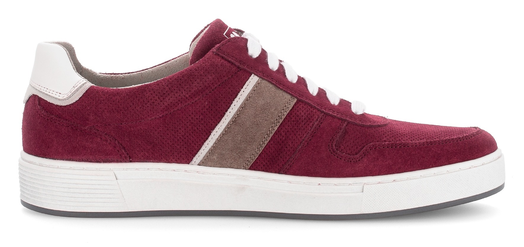 Pius Gabor Sneaker, Freizeitschuh, Halbschuh, Schnürer mit Kontrastbesätze, Weite G