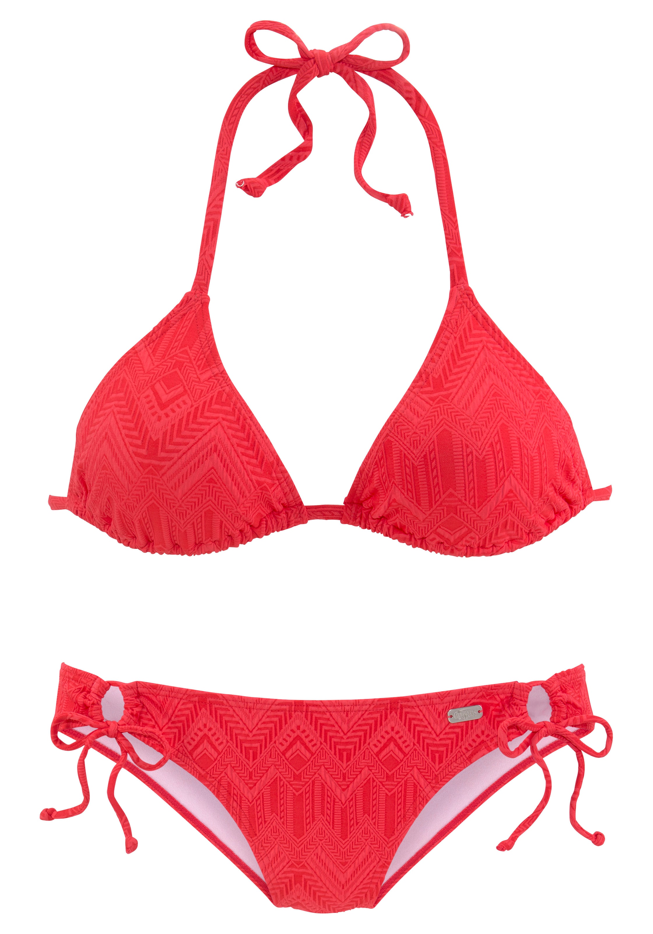 Buffalo Triangel-Bikini »Romance«, mit modischer Struktur