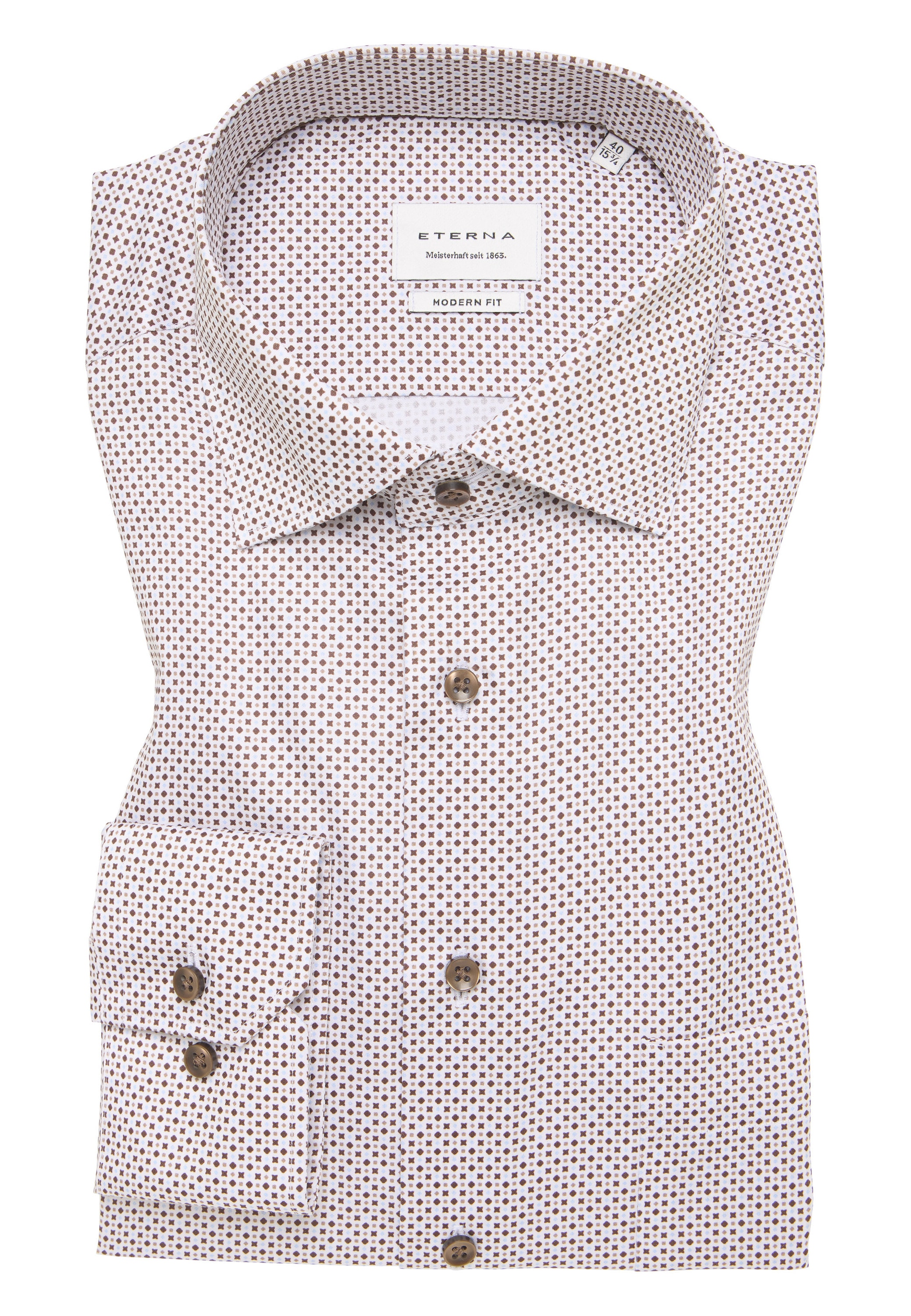 Eterna Langarmhemd »MODERN FIT« NON IRON (bügelfrei)