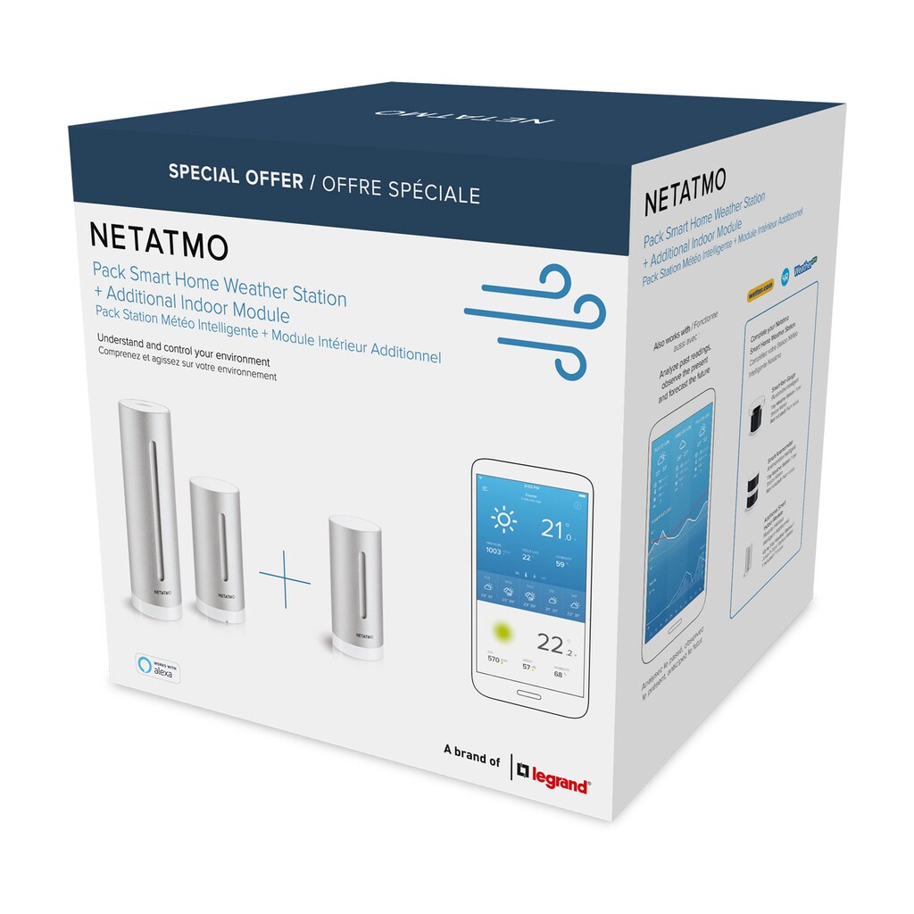 Netatmo Smart-Home-Zubehör »Smarte Wetter-Station«