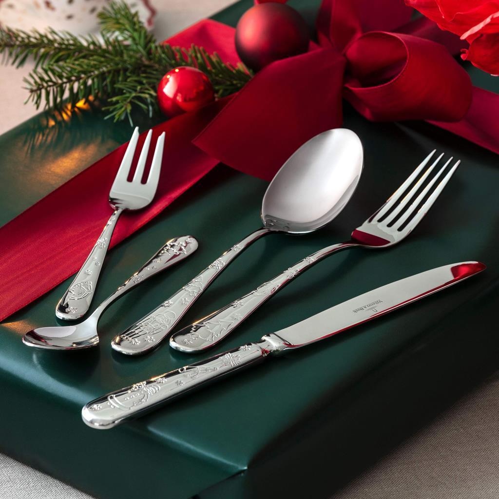 Villeroy & Boch Besteck-Set »Tafelbesteck für 6 Personen Toy's Delight 180er Set silber« Spülmaschinenfest