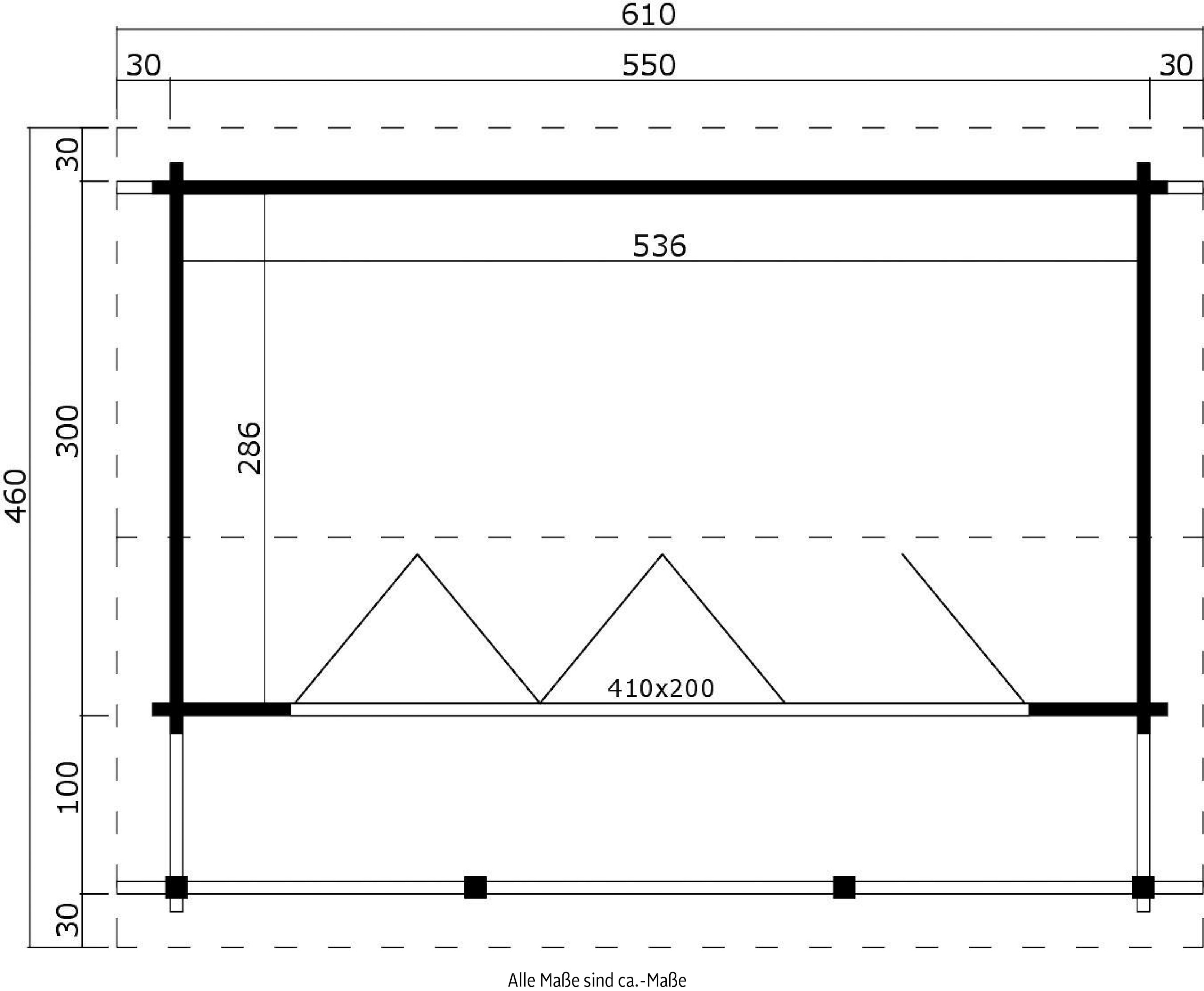 LASITA MAJA Gartenhaus »LYNDHURST«, (Set, inkl. Fussbodenbretter zum verlegen)