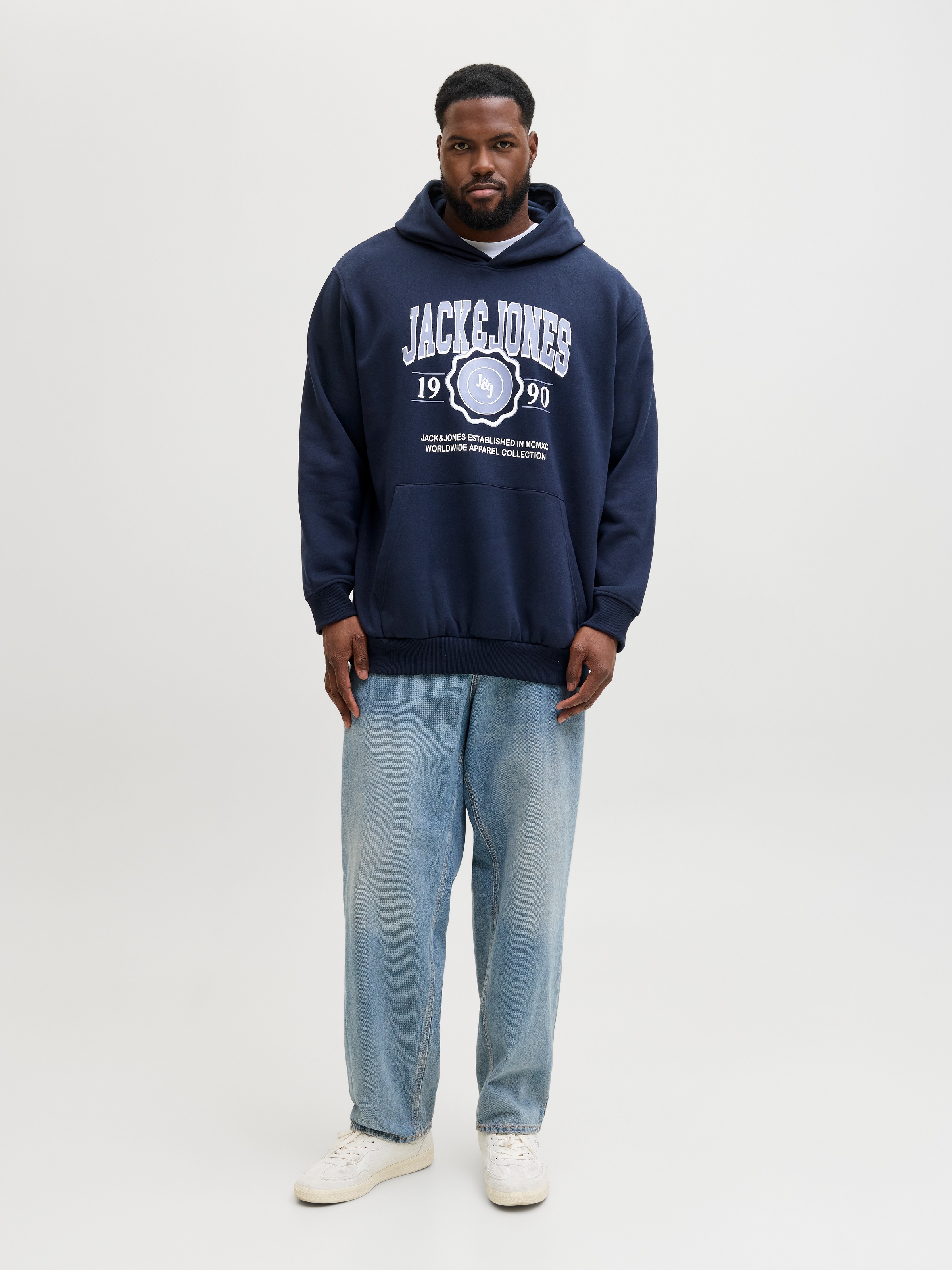 Jack & Jones PlusSize Kapuzensweatshirt »JJMAKO SWEAT HOOD PLS«
