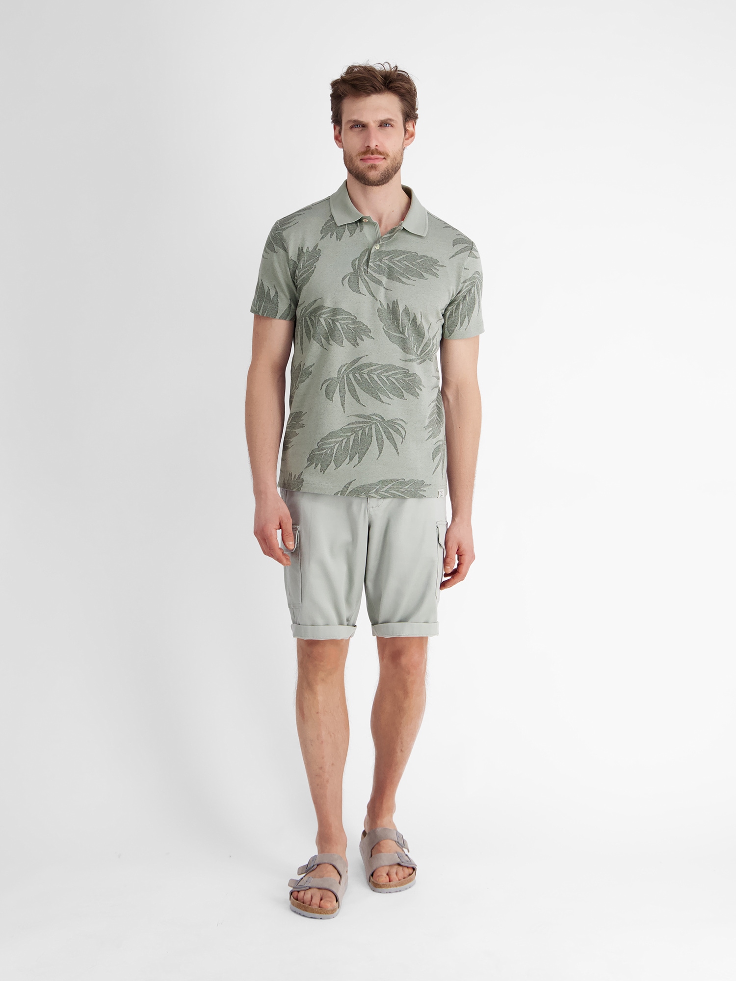LERROS Poloshirt »LERROS Jacquard Poloshirt für Herren«