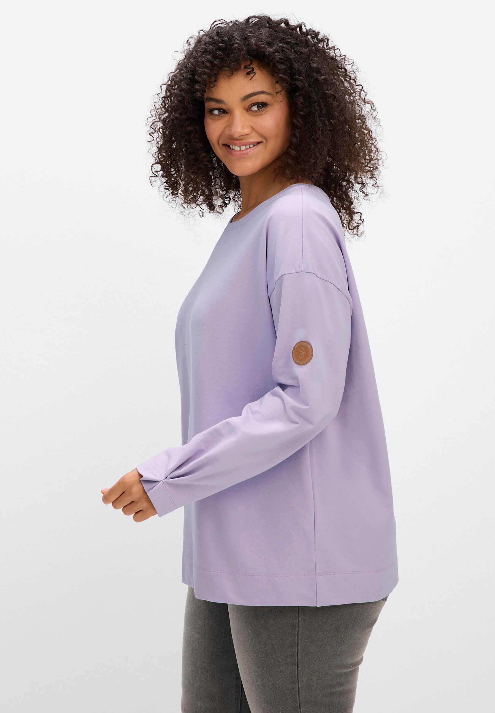 Sheego Sweatshirt »Sweatshirt Sweatshirt in Oversize-Form«
