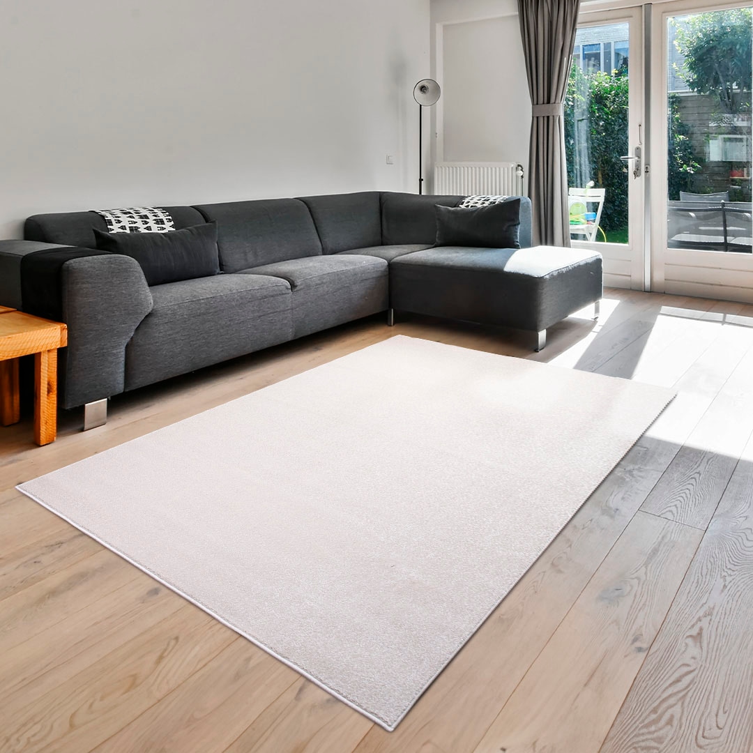 my home Teppich mit mit im weichem Kurzflor rechteckig, »»Pieter««, ,Design-Teppich Flor, besonders OTTO-Shop Melange-Effekt