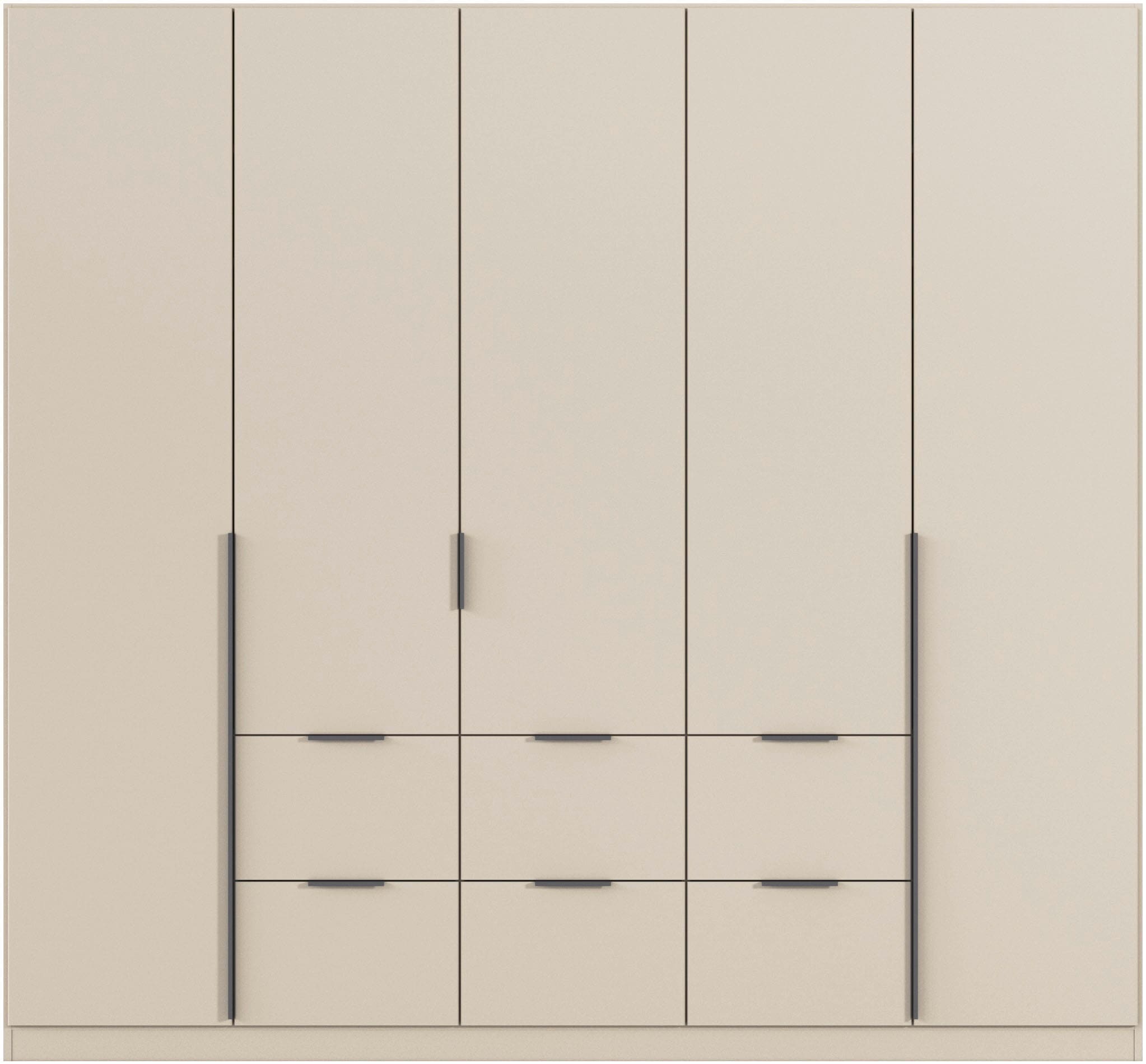 rauch Drehtürenschrank »Kleiderschrank Schrank Garderobe AGORDO mit Dekor- oder Hochglanzfront«, (in zwei Griff-Farben mit Dekor- oder Hochglanzfront), mit Außenschubkästen, in 6 Breiten und 2 Höhen MADE IN GERMANY