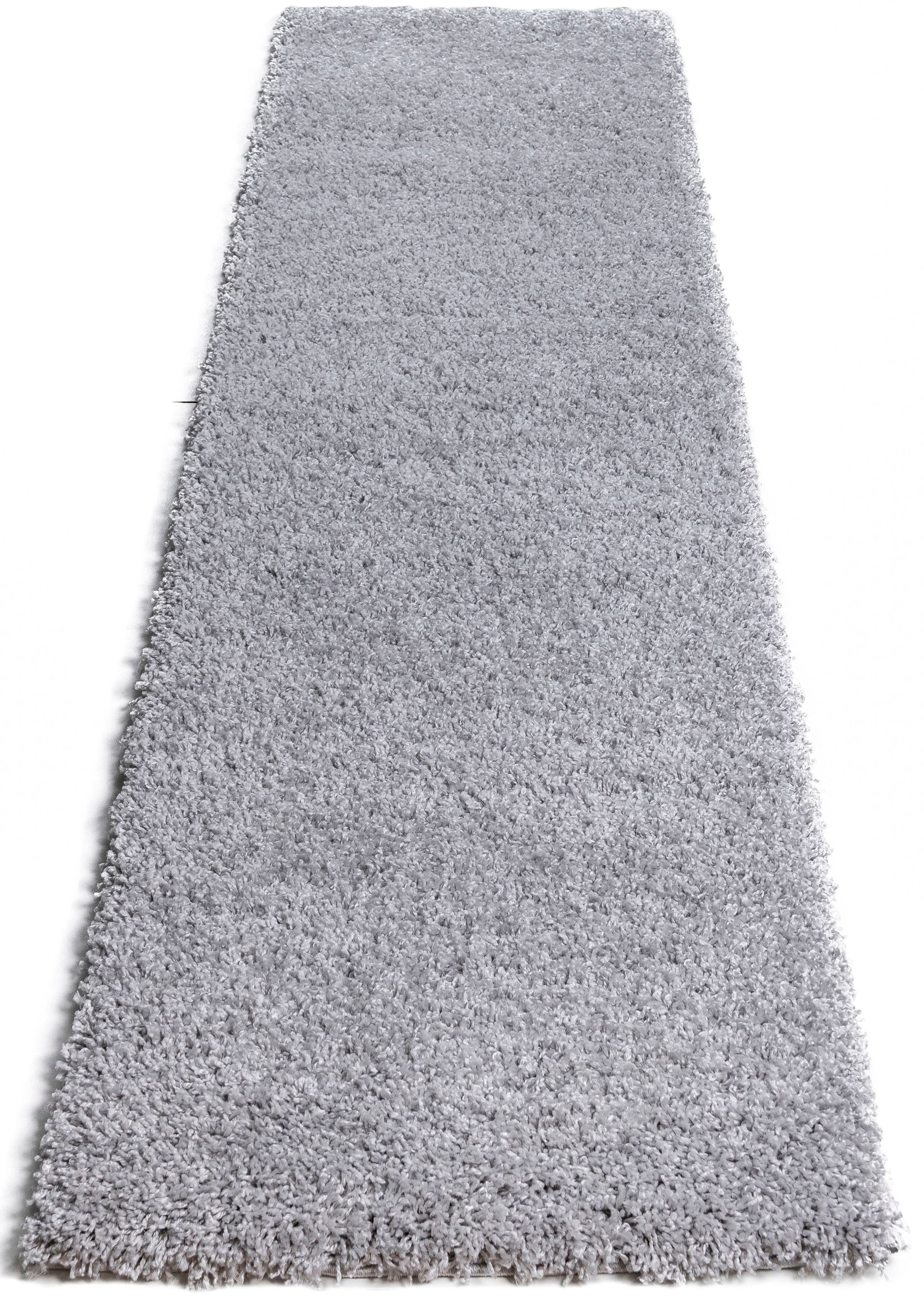 my home Läufer »Viva« rechteckig 45 mm Höhe Läufer, Brücke, Uni-Farben, einfarbig, besonders weich und kuschelig