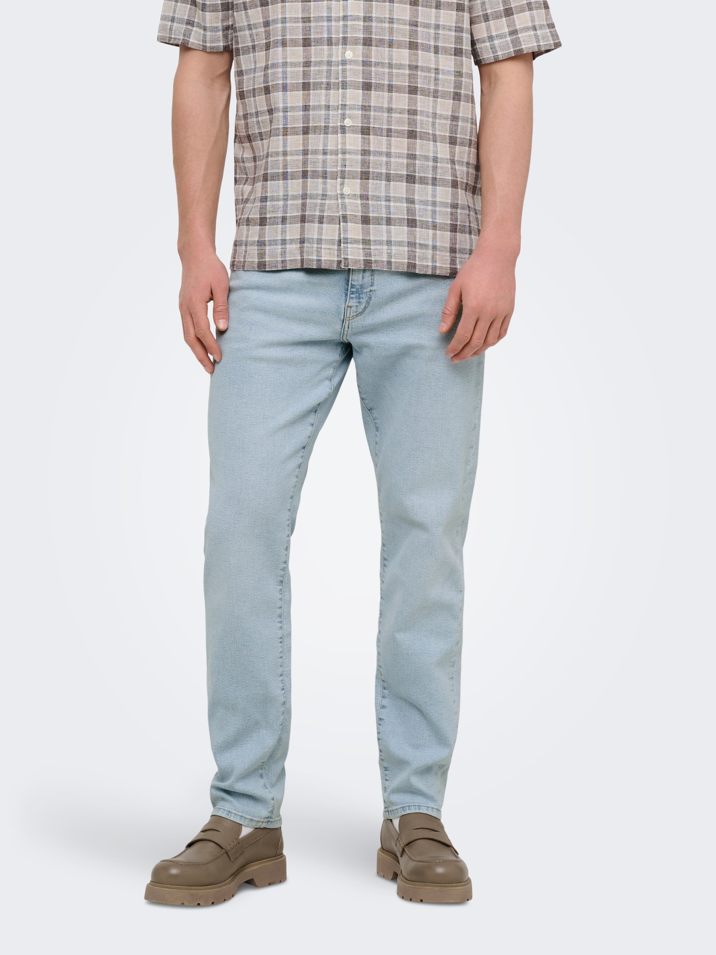 ONLY & SONS Straight-Jeans »ONSWEFT REG. MBD 5094 TAI DNM NOOS« im 4-Pocket-Style