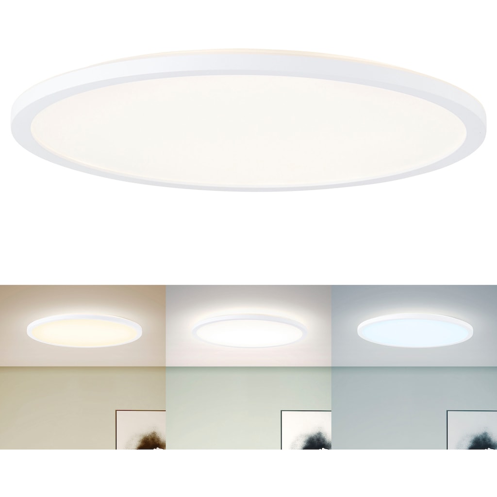 my home LED Deckenleuchte »Enno«, 1 flammig-flammig, Deckenlampe, Deckenpanel, CCT Farbtemperatursteuerung, Fernbedienung