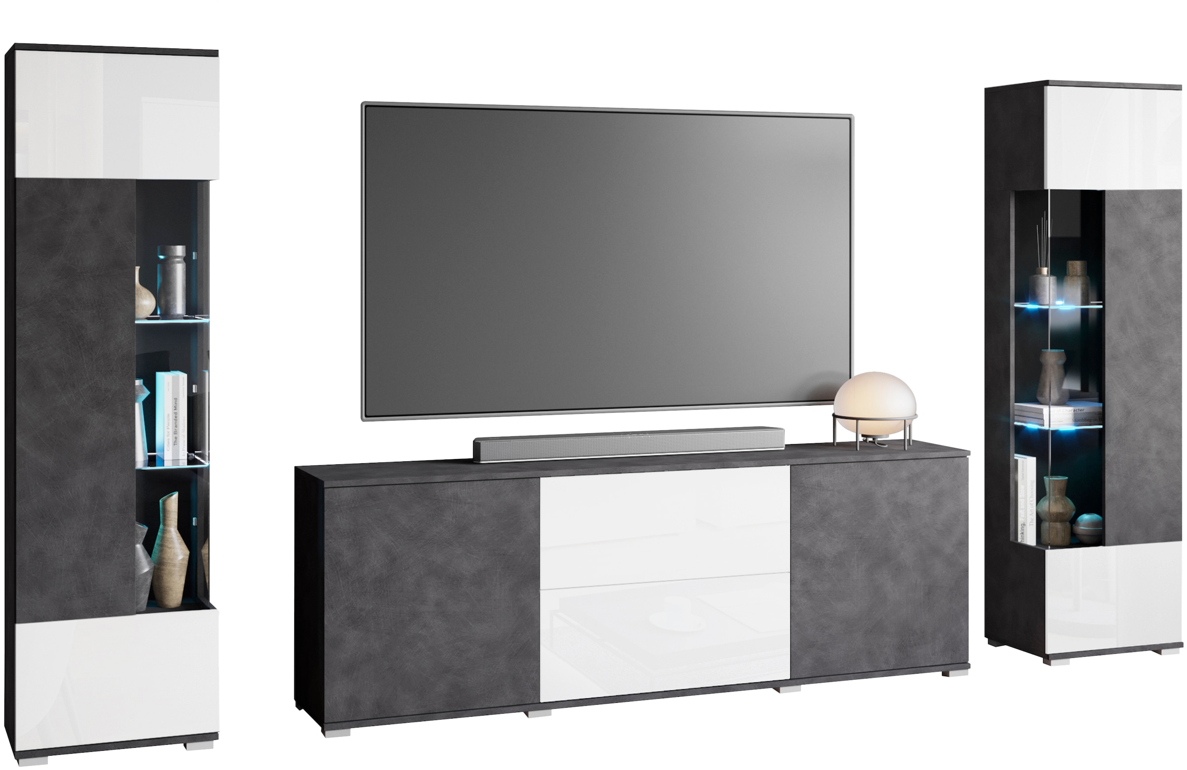 OTTO home Wohnwand »KENIA« Komplett-Set, 3 Stk. tlg.