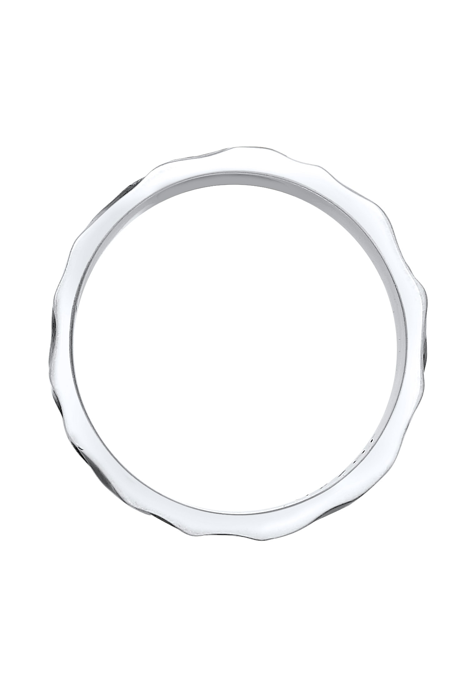 Kuzzoi Silberring »Ring Herren Bandring Geschmiedet Used Look 925 Silber«
