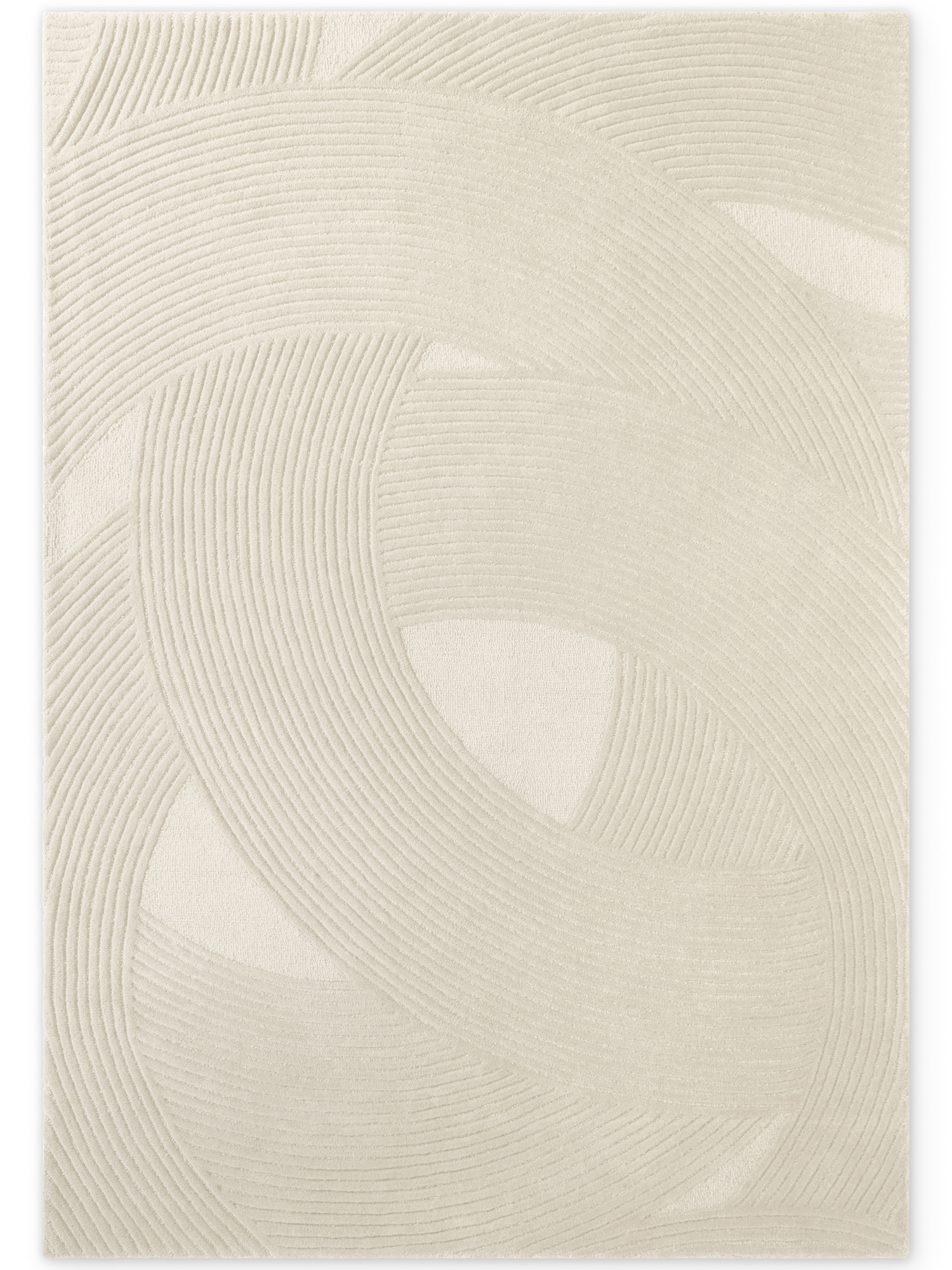 Ted Baker Wollteppich »Wollteppich Victoria« rechteckig 18 mm Höhe Naturteppich Wolle, Hoch-Tief-Design, Wohnzimmer, Schlafzimmer