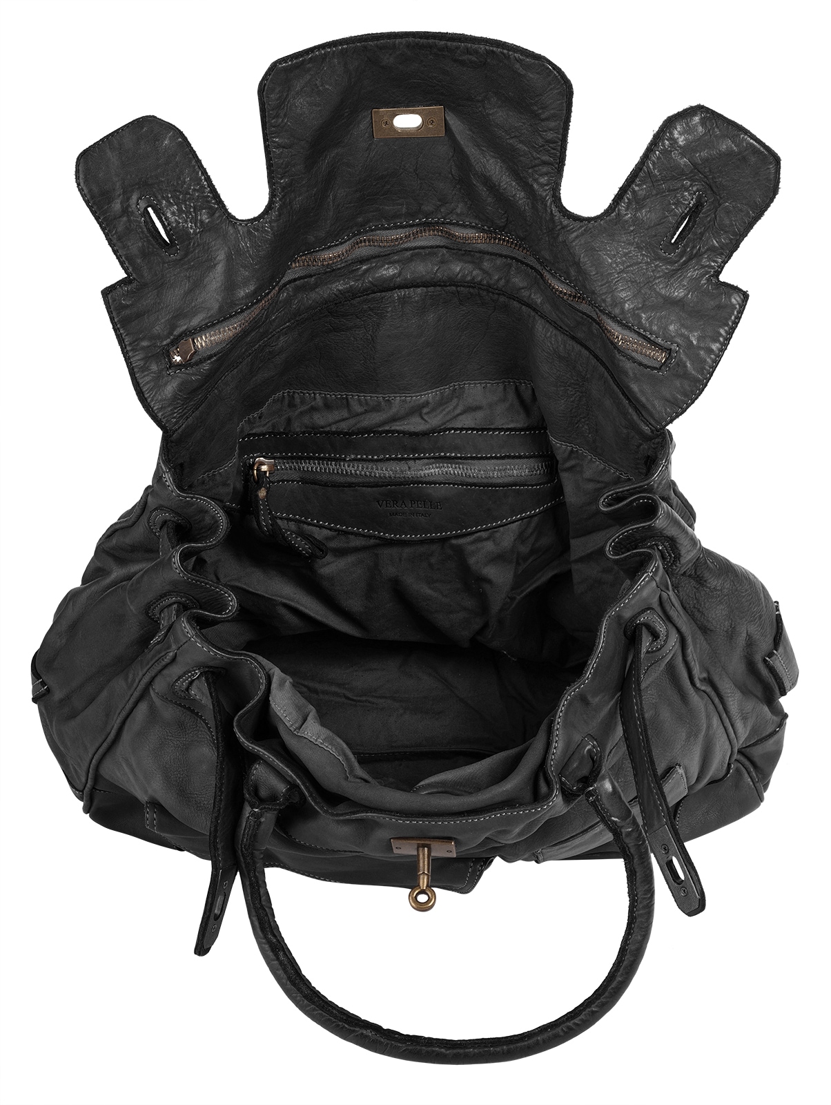 Samantha Look Shopper echt Leder, Made in Italy