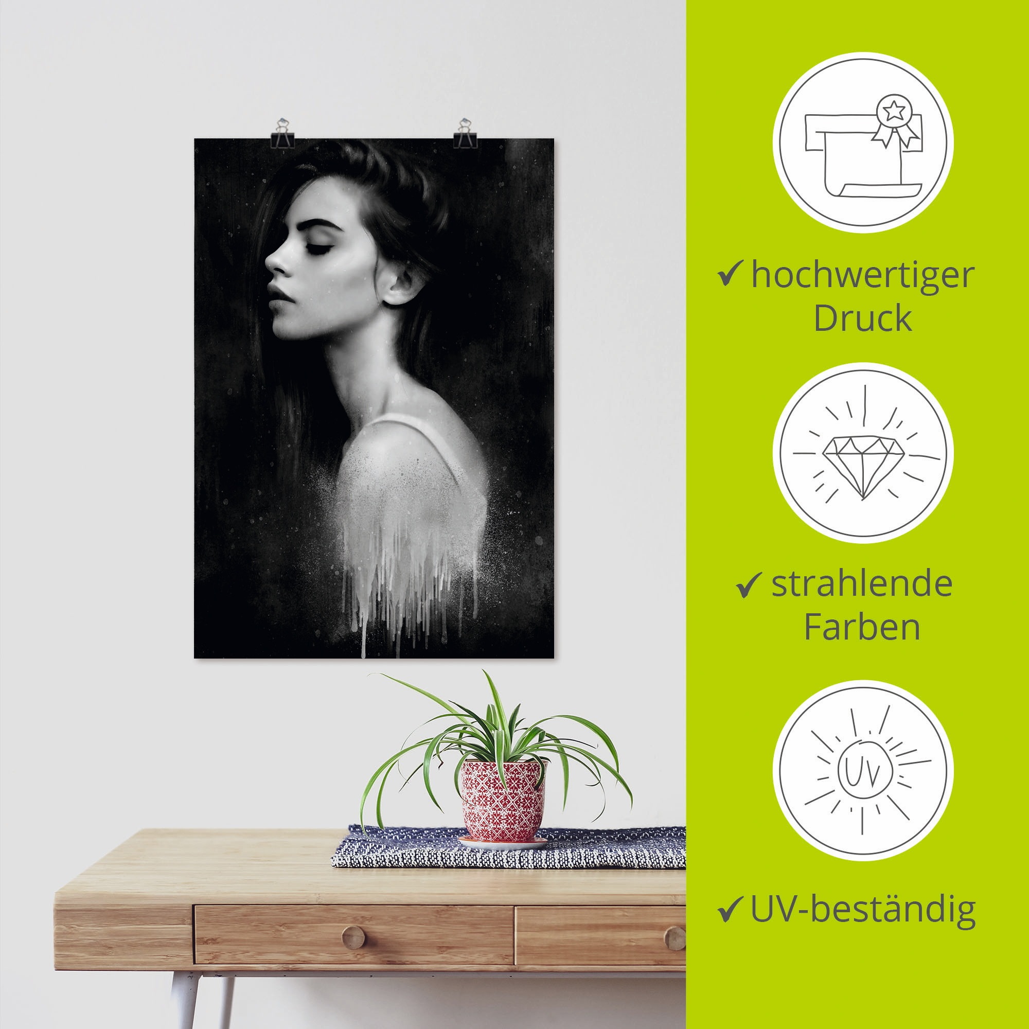 Artland Wandbild »Look at me«, Portrait, (1 St.), als Leinwandbild, Poster in verschied. Größen