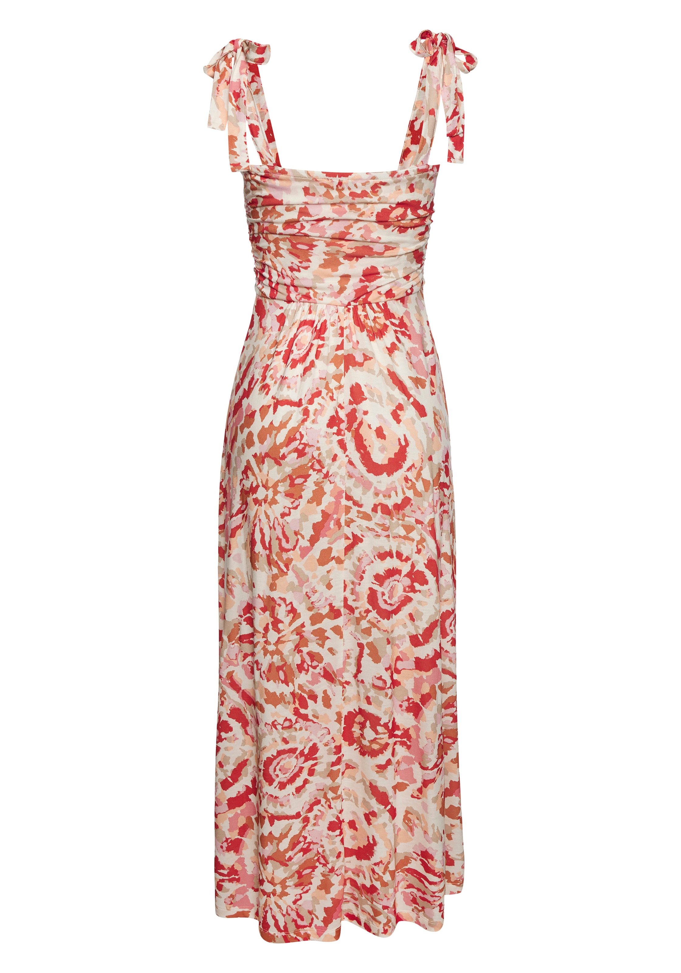 Buffalo Maxikleid, Alloverprint, Bandeaukleid, sommerlich, verspielt