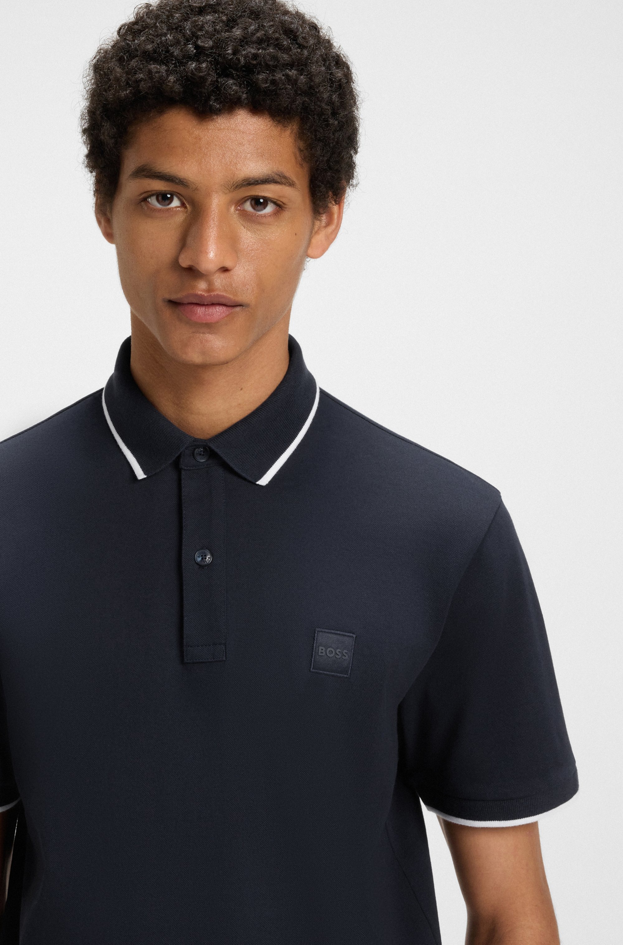 BOSS ORANGE Poloshirt »Passertip«, mit BOSS Logo-Badge