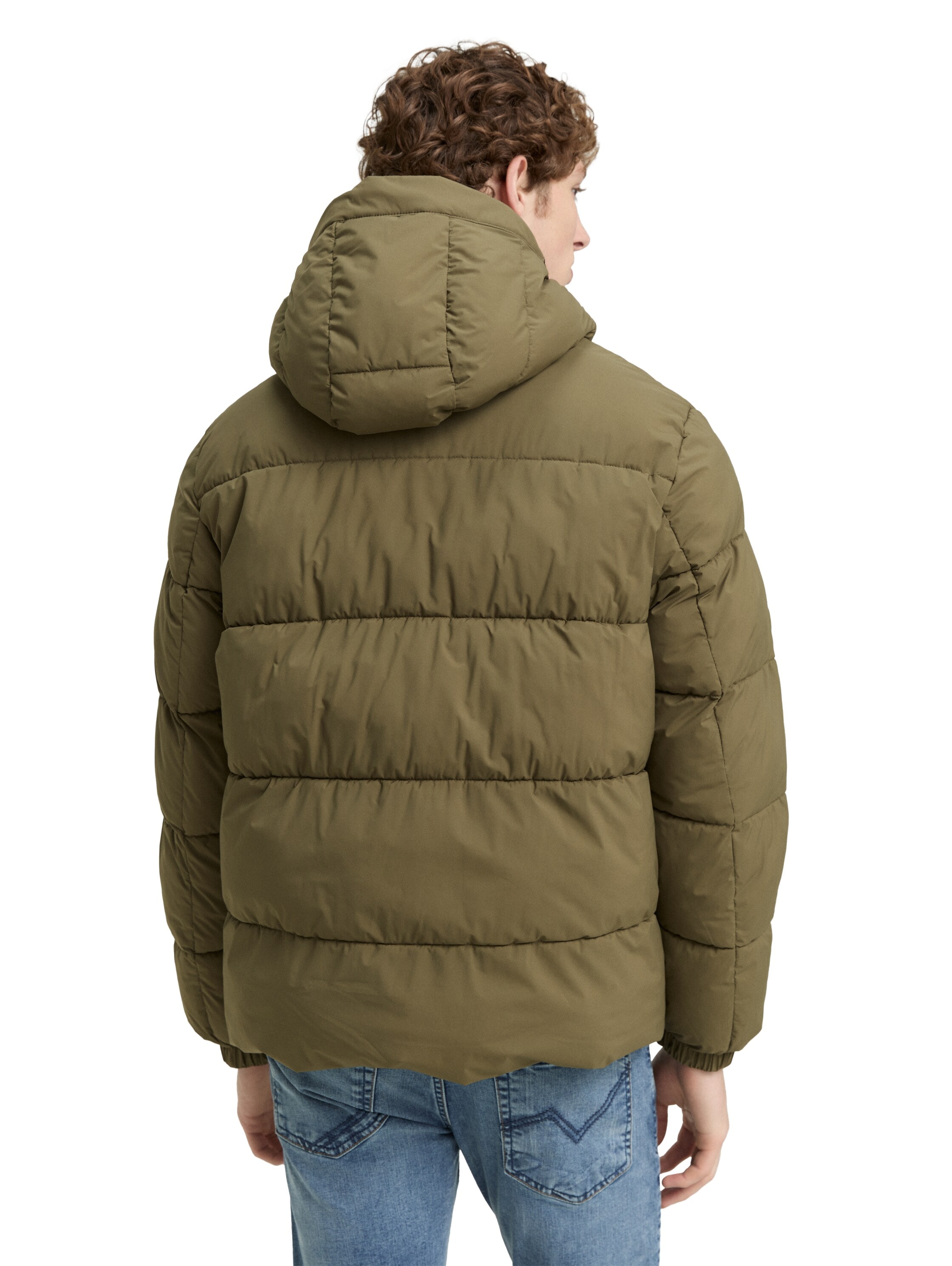 TOM TAILOR Denim Steppjacke, mit Kapuze, mit Kapuze