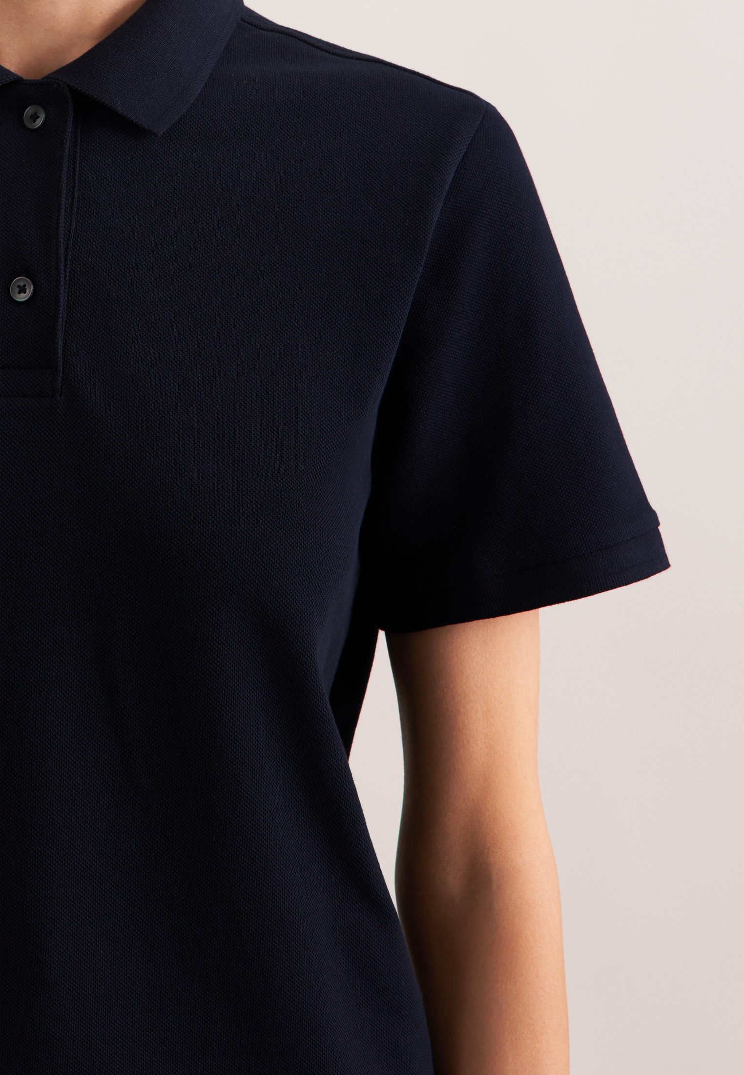 seidensticker Poloshirt »Schwarze Rose« Polo Uni