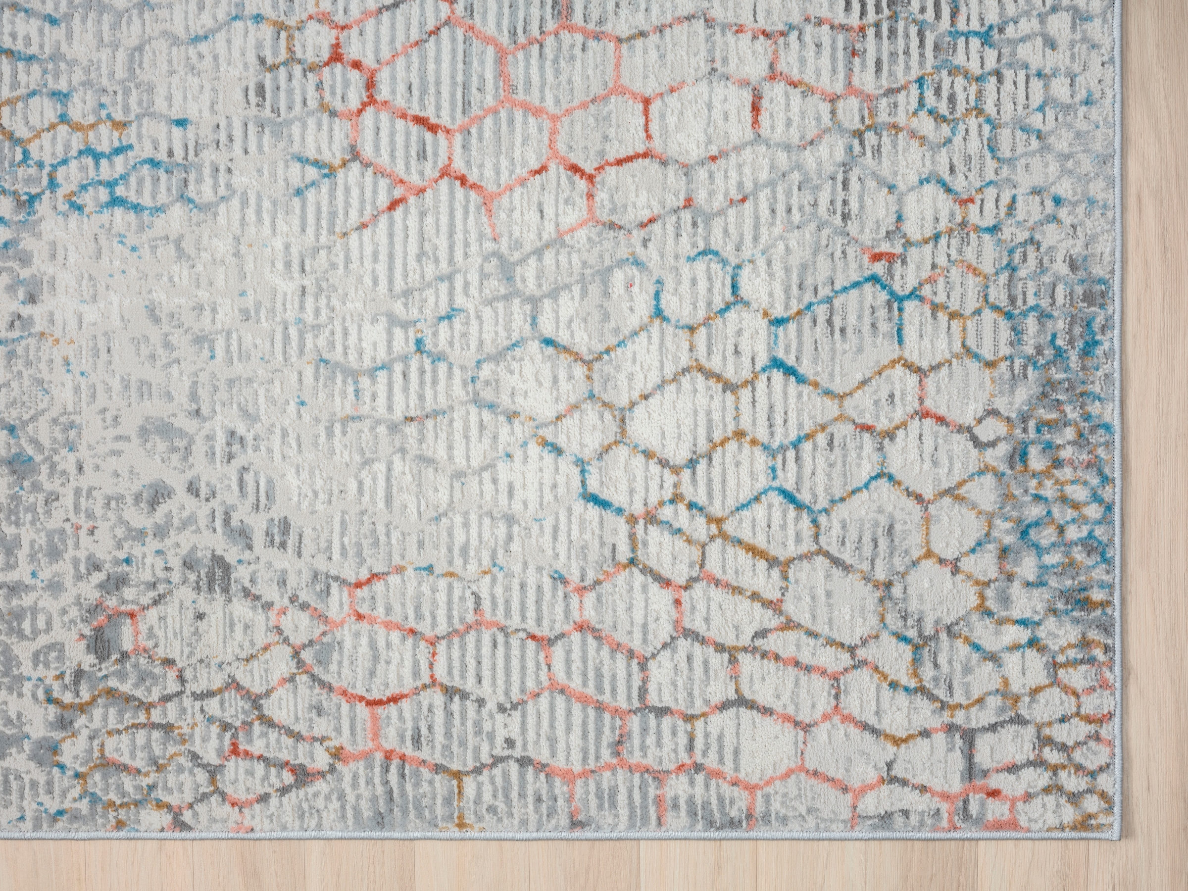 OTTO home Teppich »Jaxyn« rechteckig 8 mm Höhe Kurzflor, modernes Design, pflegeleicht, Wohnzimmer