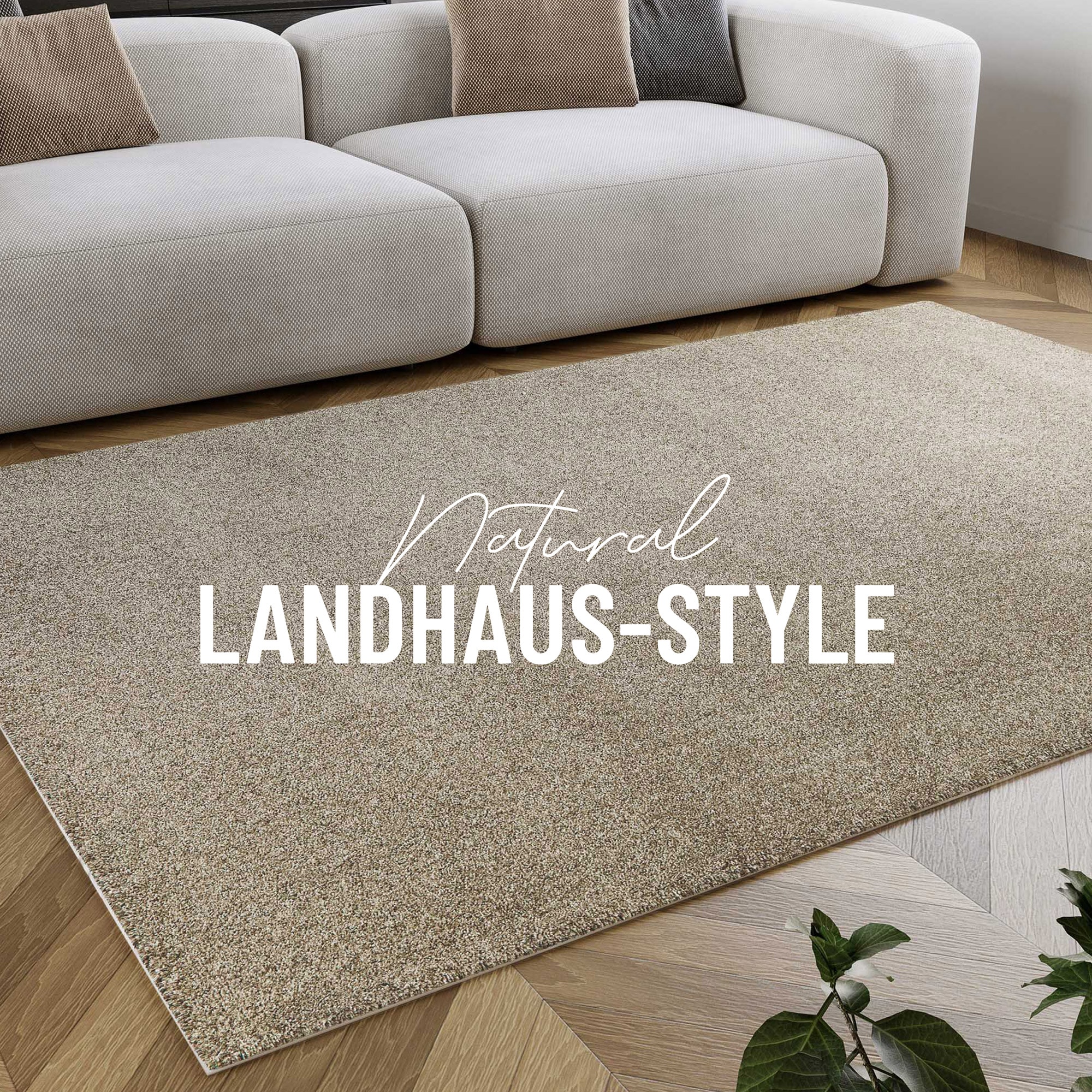 Wecon home Hochflor-Teppich »Manta«, rechteckig, 25 mm Höhe, Läufer, Langflor maschinell gewebt, robust, Wohn- & Schlafzimmer, uni
