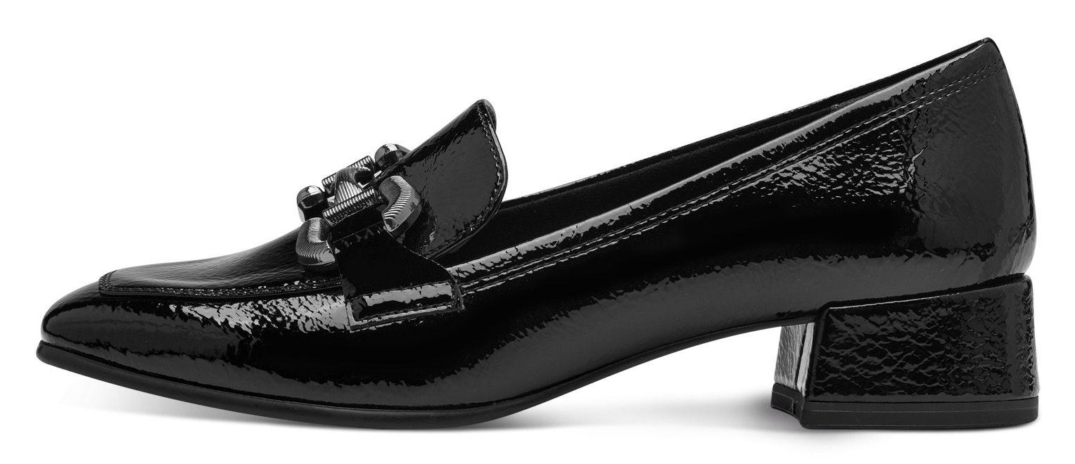 Tamaris Slipper, Blockabsatz, Pumps, Businessschuh mit modischer Zierspange