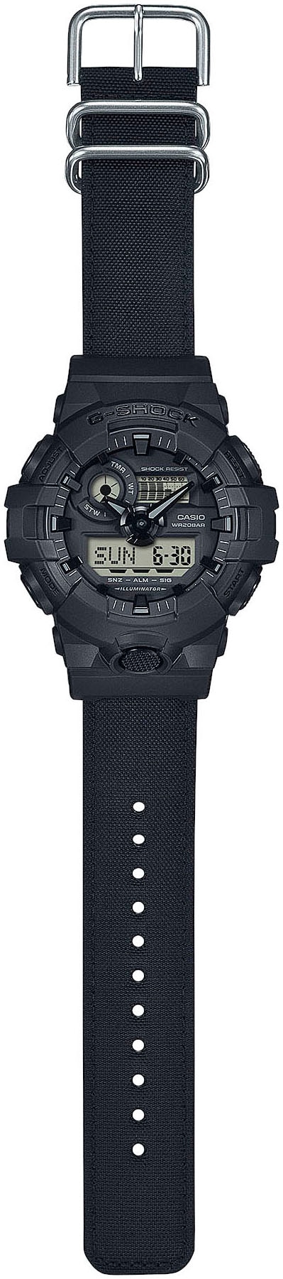 CASIO G-SHOCK Chronograph, Quarzuhr,Armbanduhr,Herrenuhr,digital, bis 20bar wasserd. Resinarmband