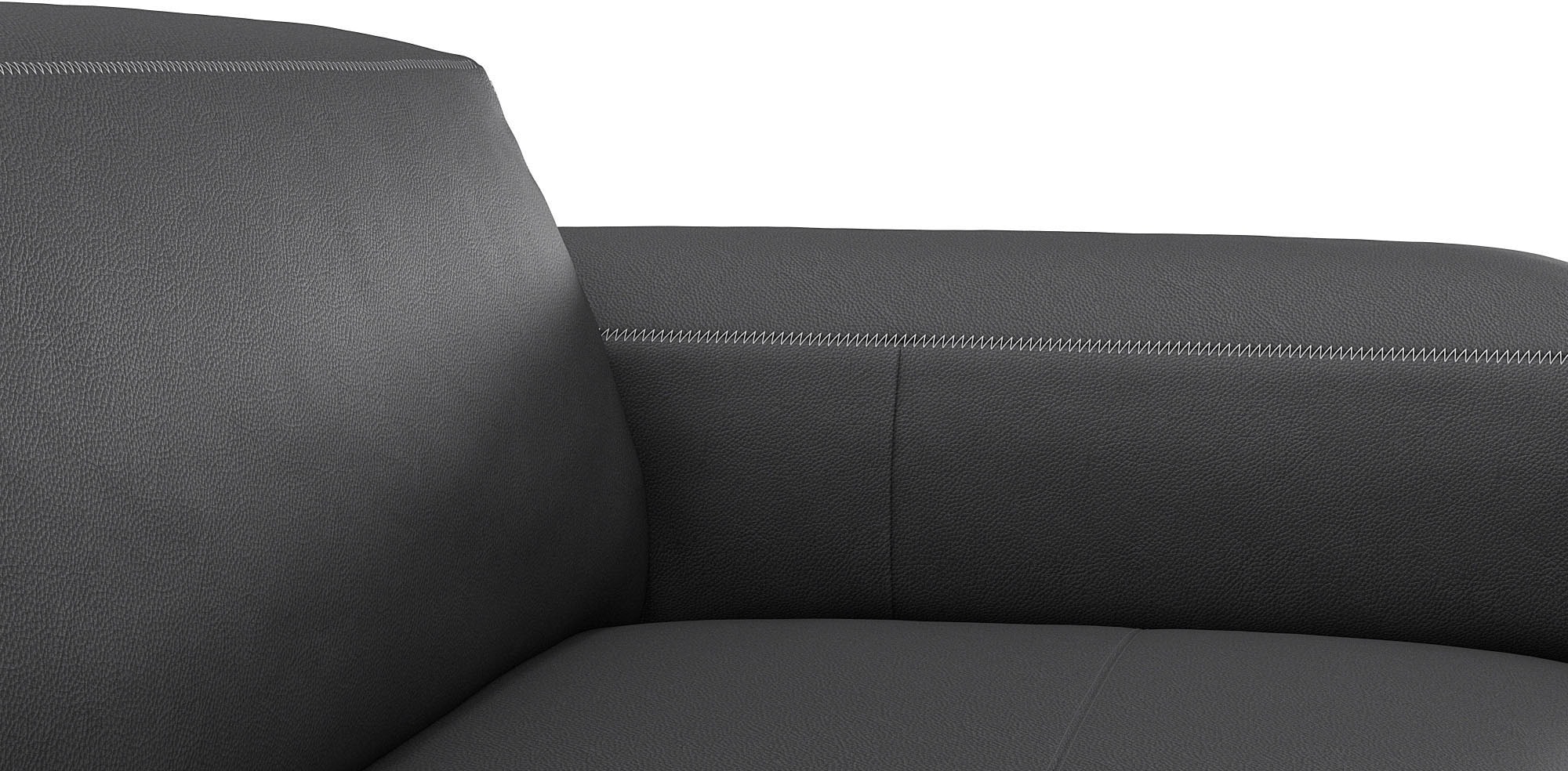 FLEXLUX Ecksofa »Lucera Chaislongue rechts oder links, L-Form, bequem«, modern & anschmiegsam, Kaltschaum, Stahl-Wellenunterfederung
